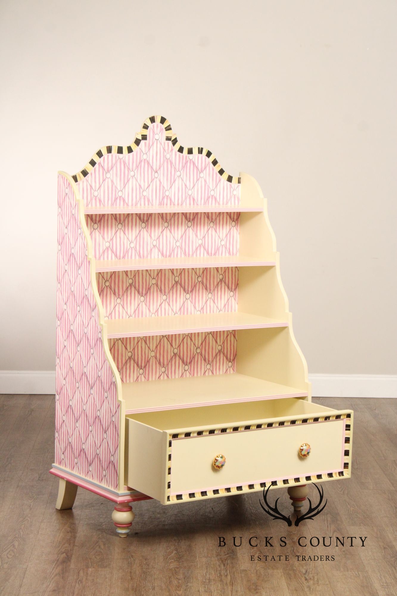 Mackenzie Childs 'Rosie Sweet' Open Bookshelf