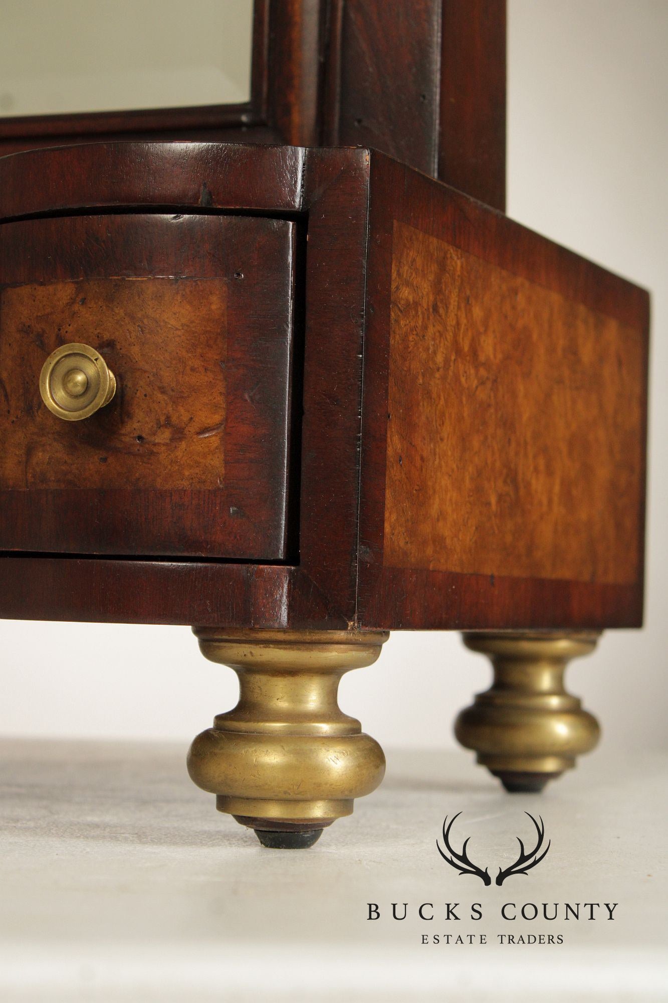 Greenbaum Interiors Georgian Style Mahogany Shaving Mirror