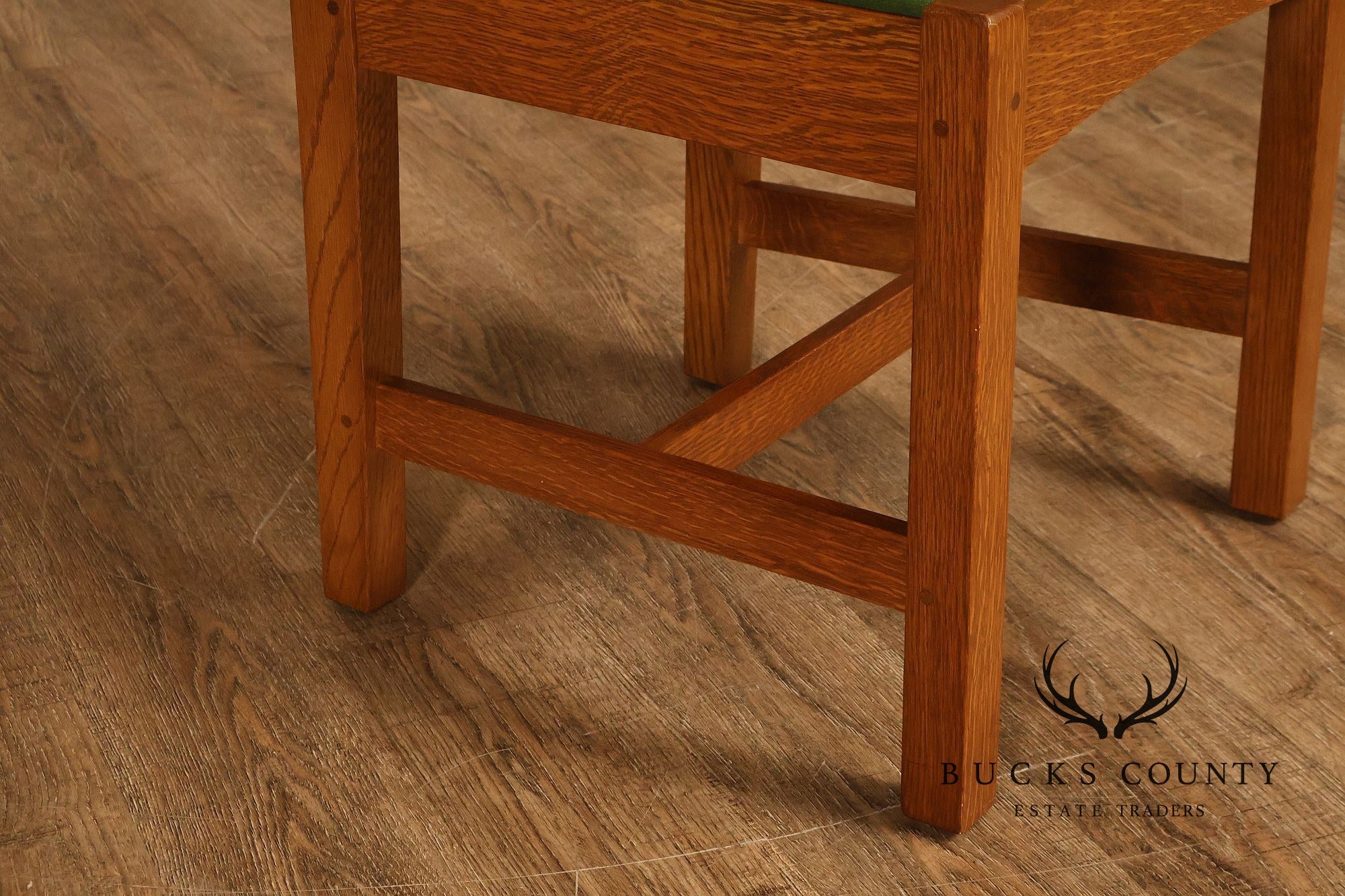 Stickley Mission Collection Set Of 8 Oak Cottage Dining Chairs In 35 Fayetteville Finish