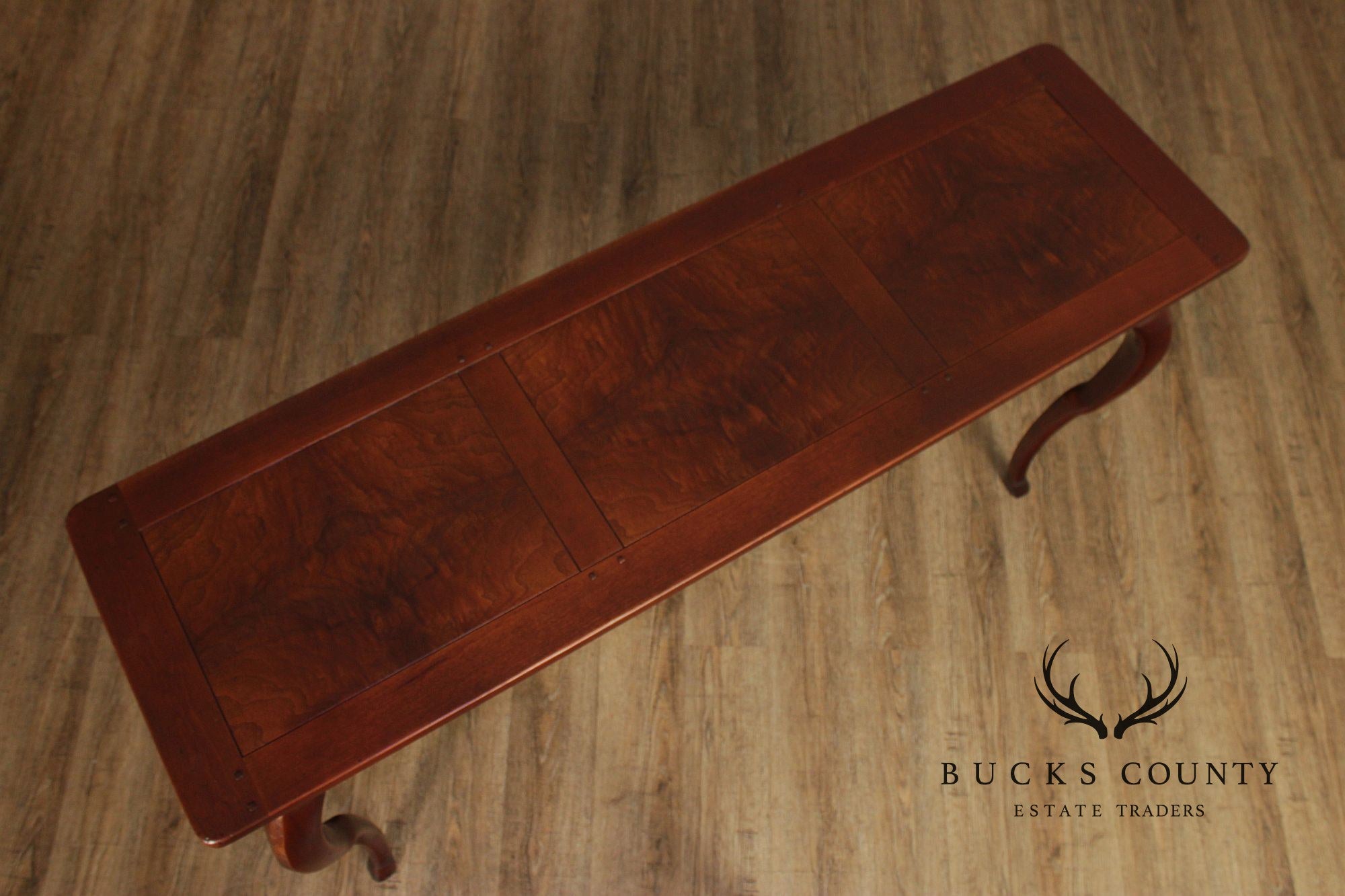 French Country Style Walnut Console Table