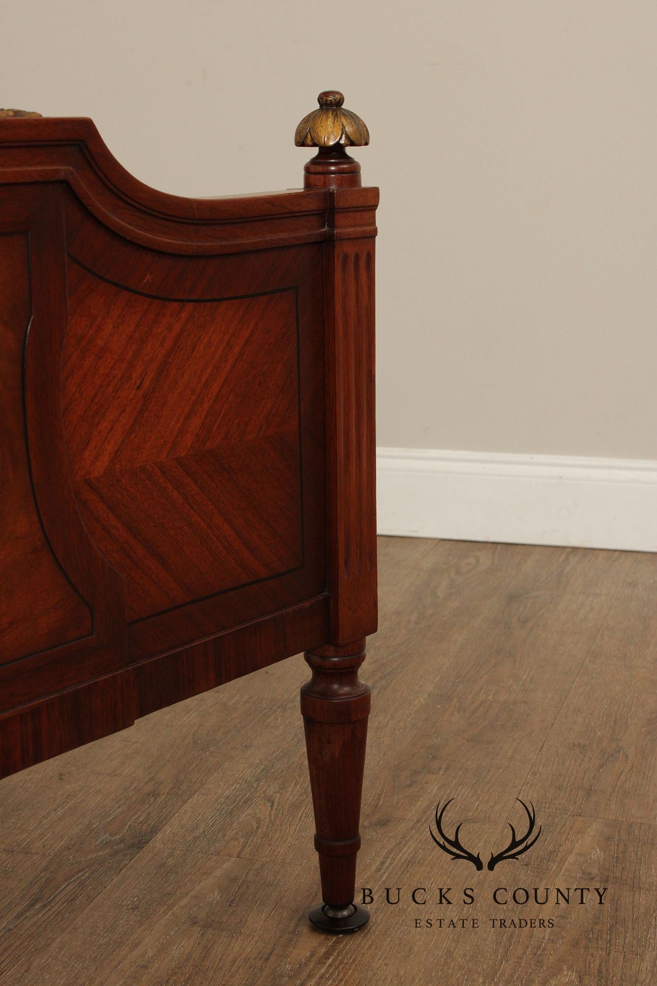 1930's Tobey Furniture Company French Style Pair Of Walnut Twin Beds