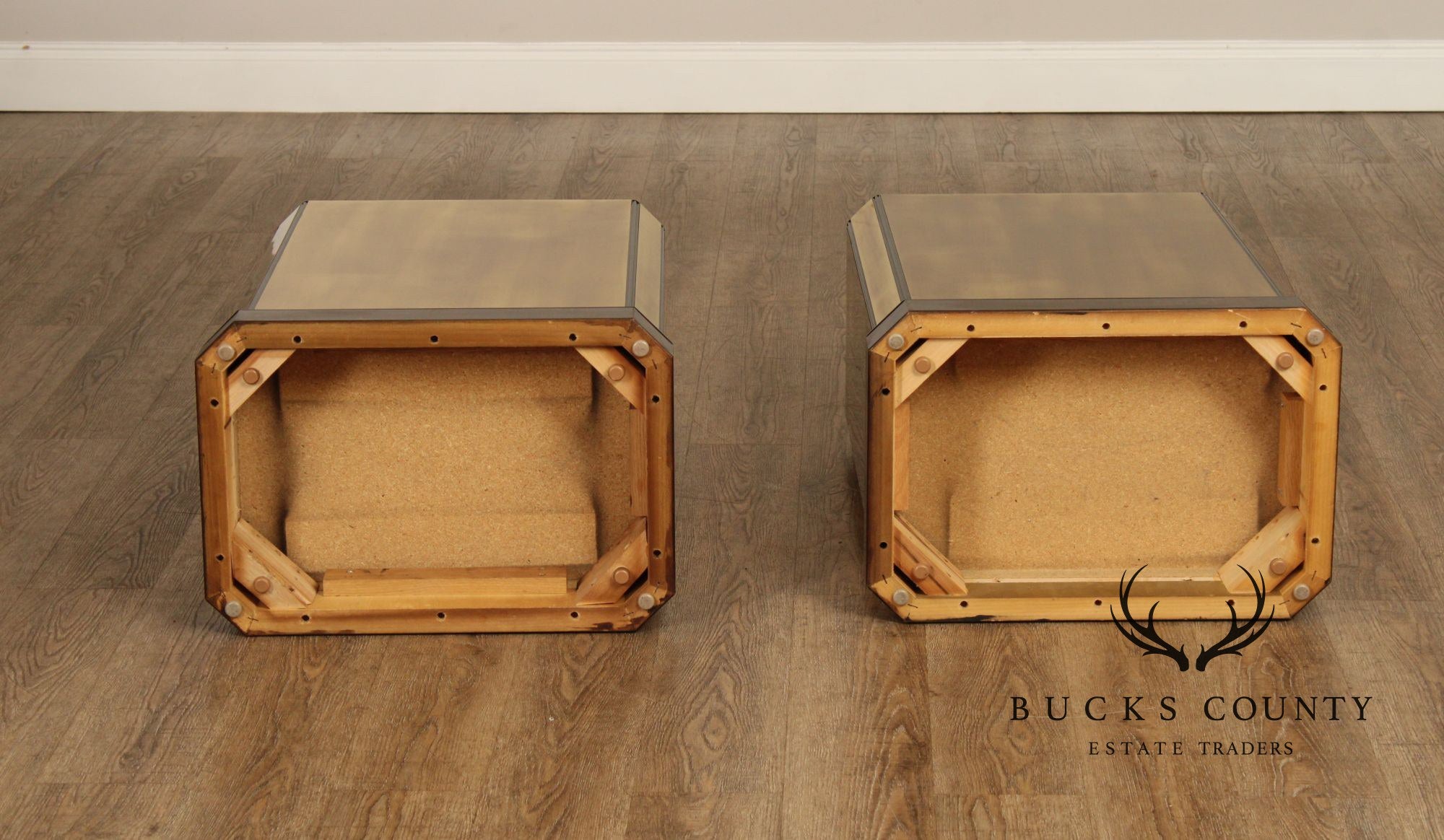 Mastercraft Hollywood Regency Brass and Glass Pedestal Dining Table