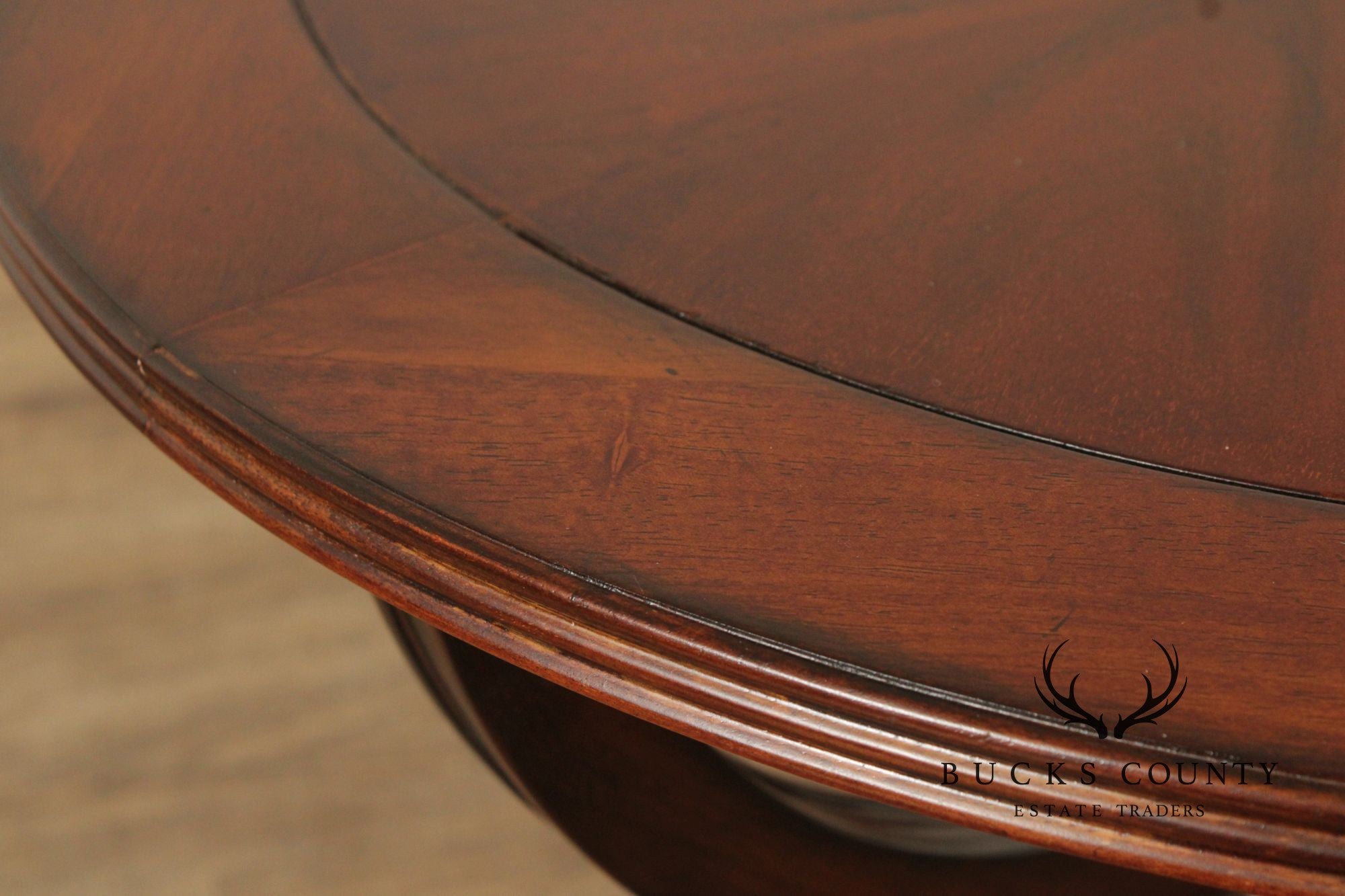 Regency Style Mahogany Round Top Side Table
