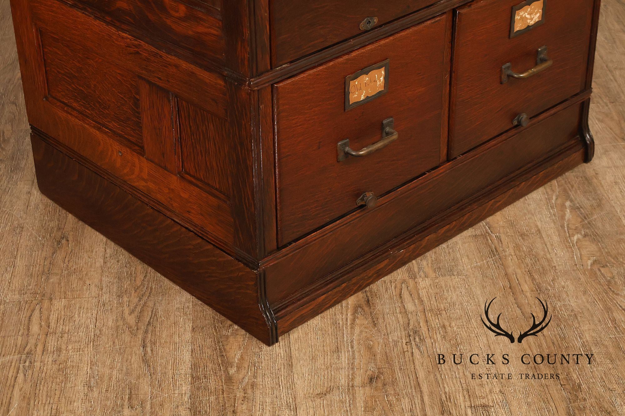 Yawman & Erbe Antique Oak Multi-Drawer File Cabinet