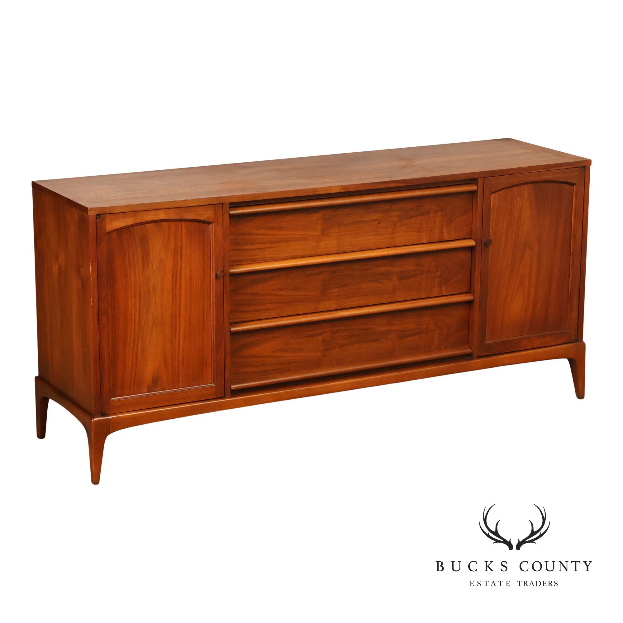 Lane Rhythm Mid Century Walnut Sideboard