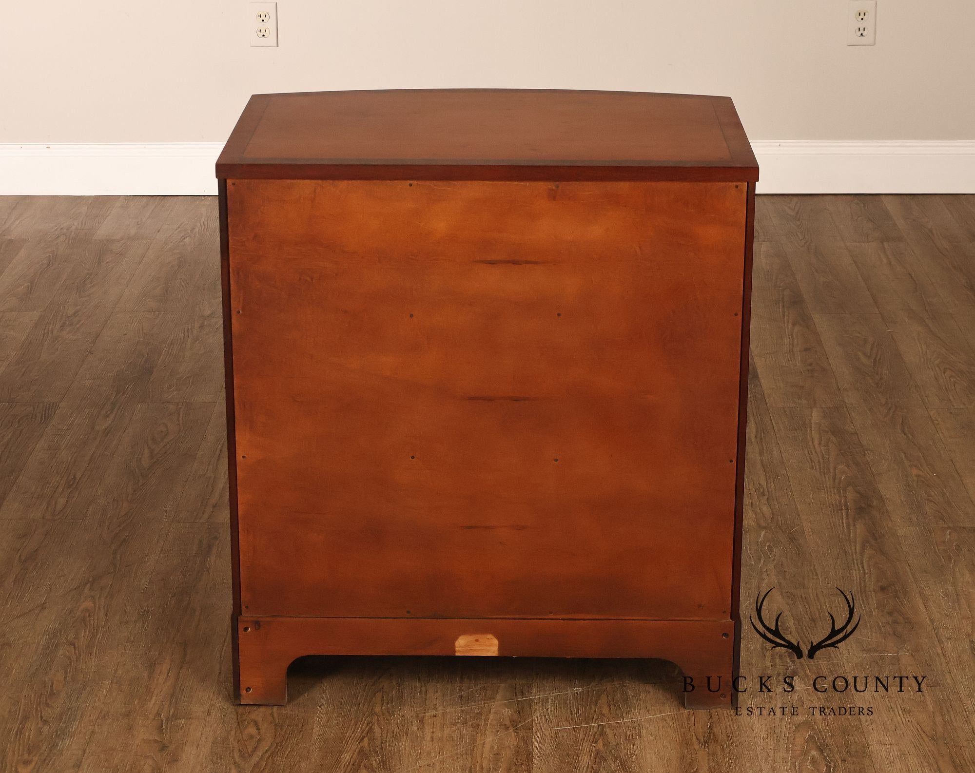 Henkel Harris Mahogany And Yew Wood Bow Front Chest Of Drawers