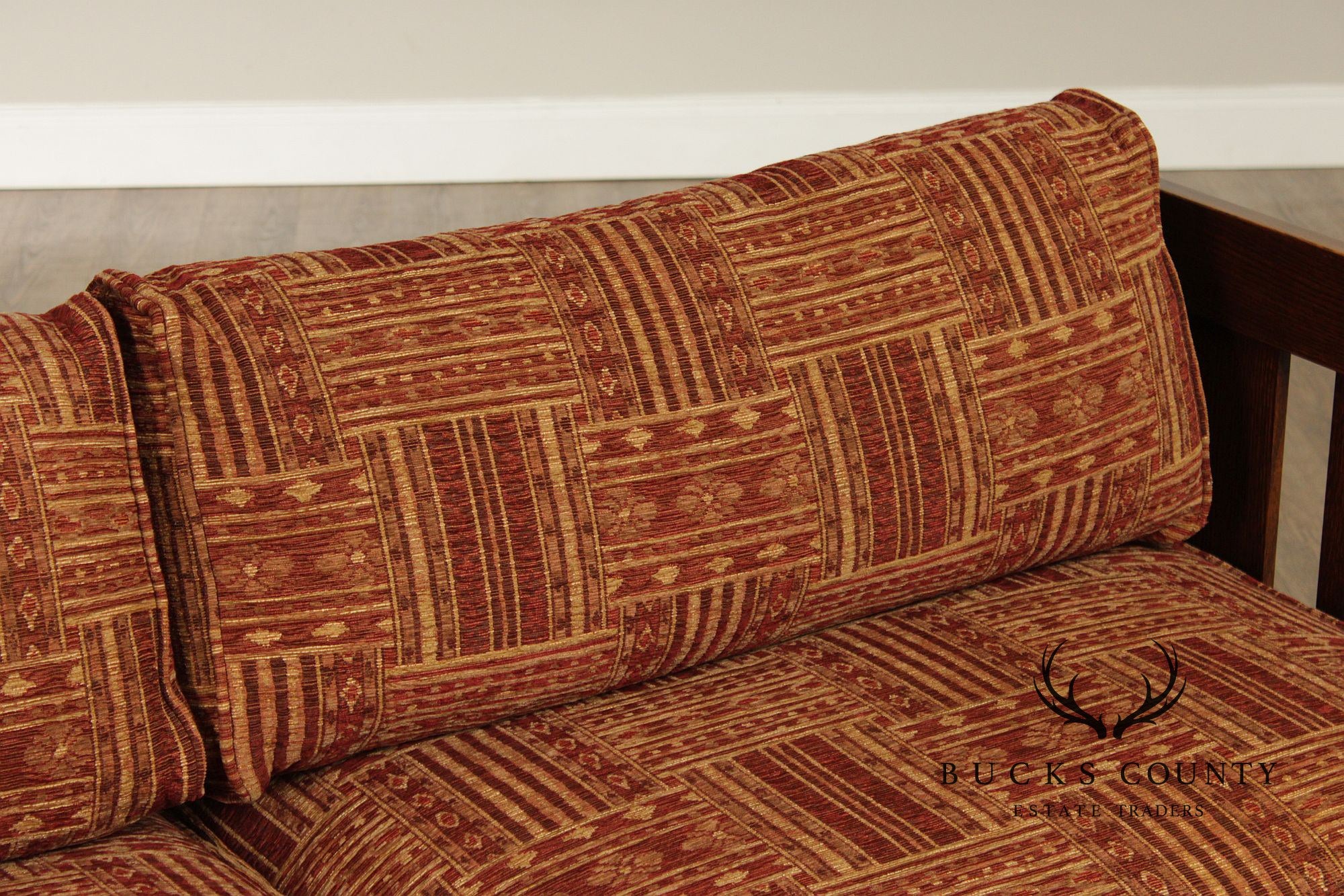 Stickley Mission Collection Oak Settle Sofa