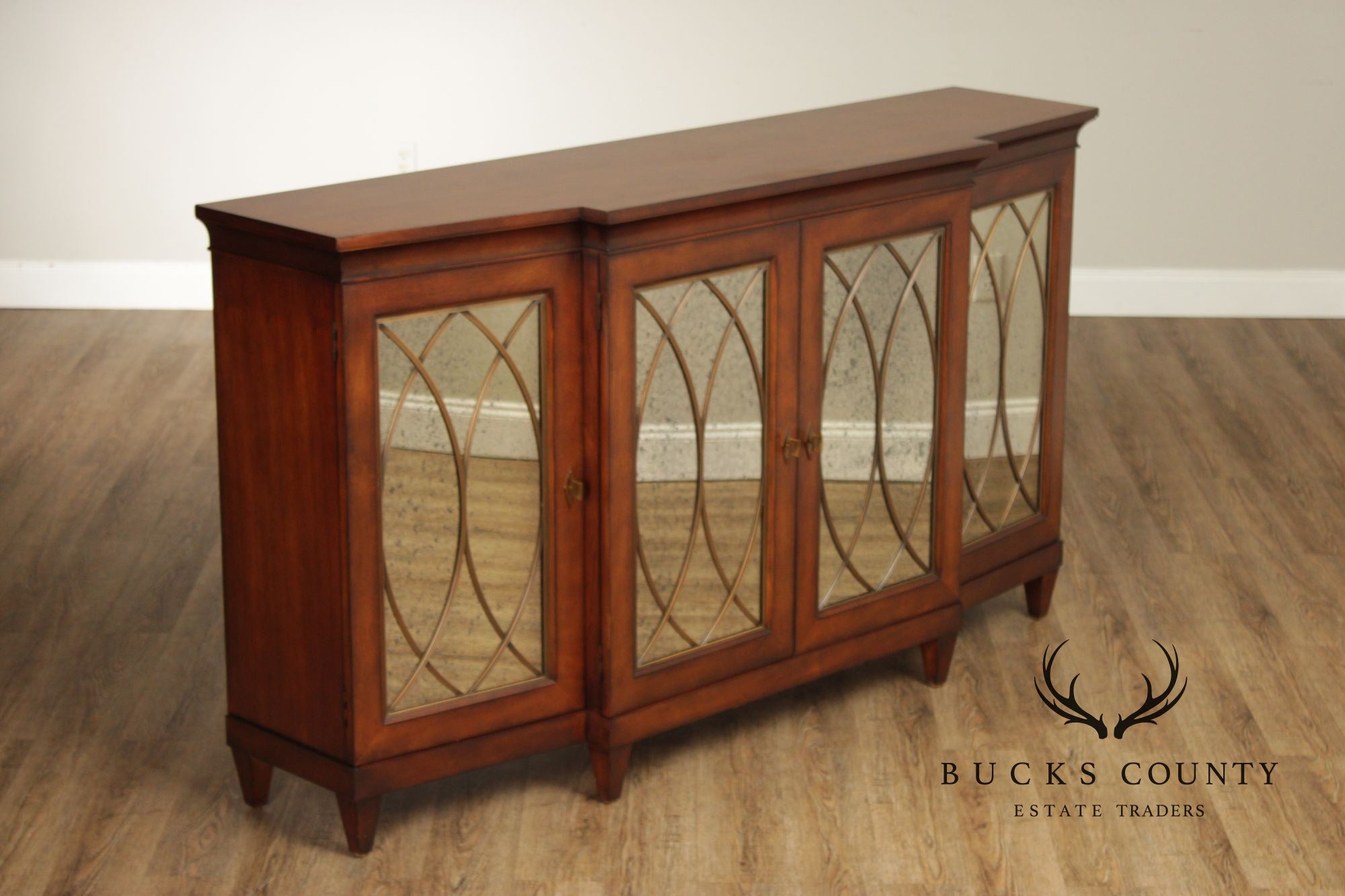 Century Furniture Percier Collection Mahogany Mirrored Sideboard Buffet