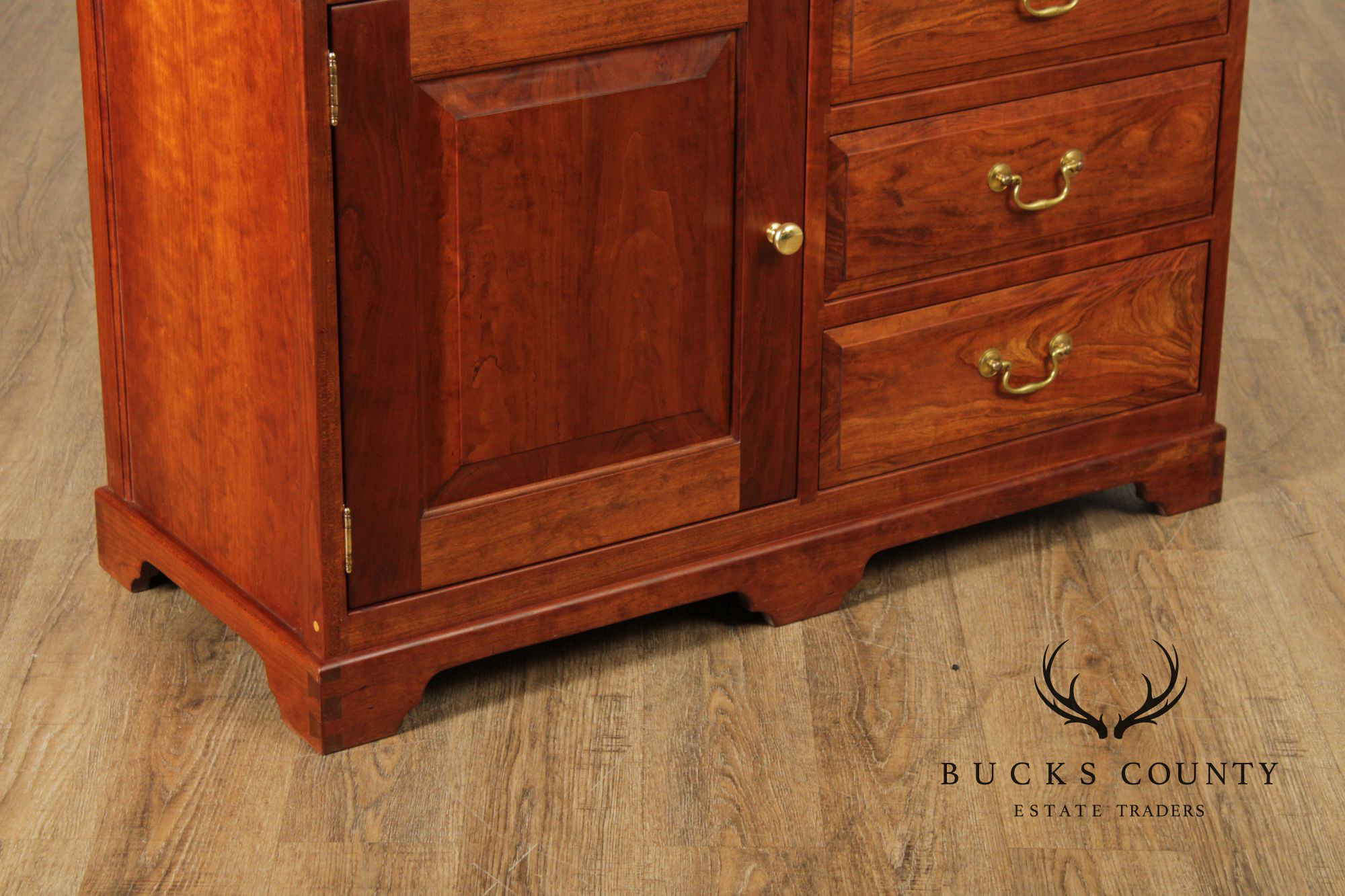 Chippendale Style Cherry Server or Media Cabinet