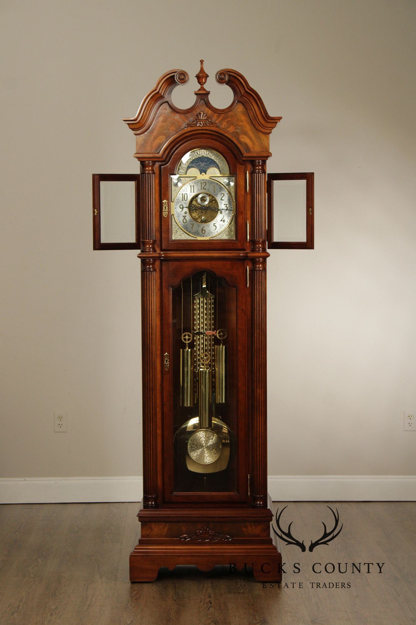 Sligh Georgian Style Mahogany 'Wilton' Grandfather Clock
