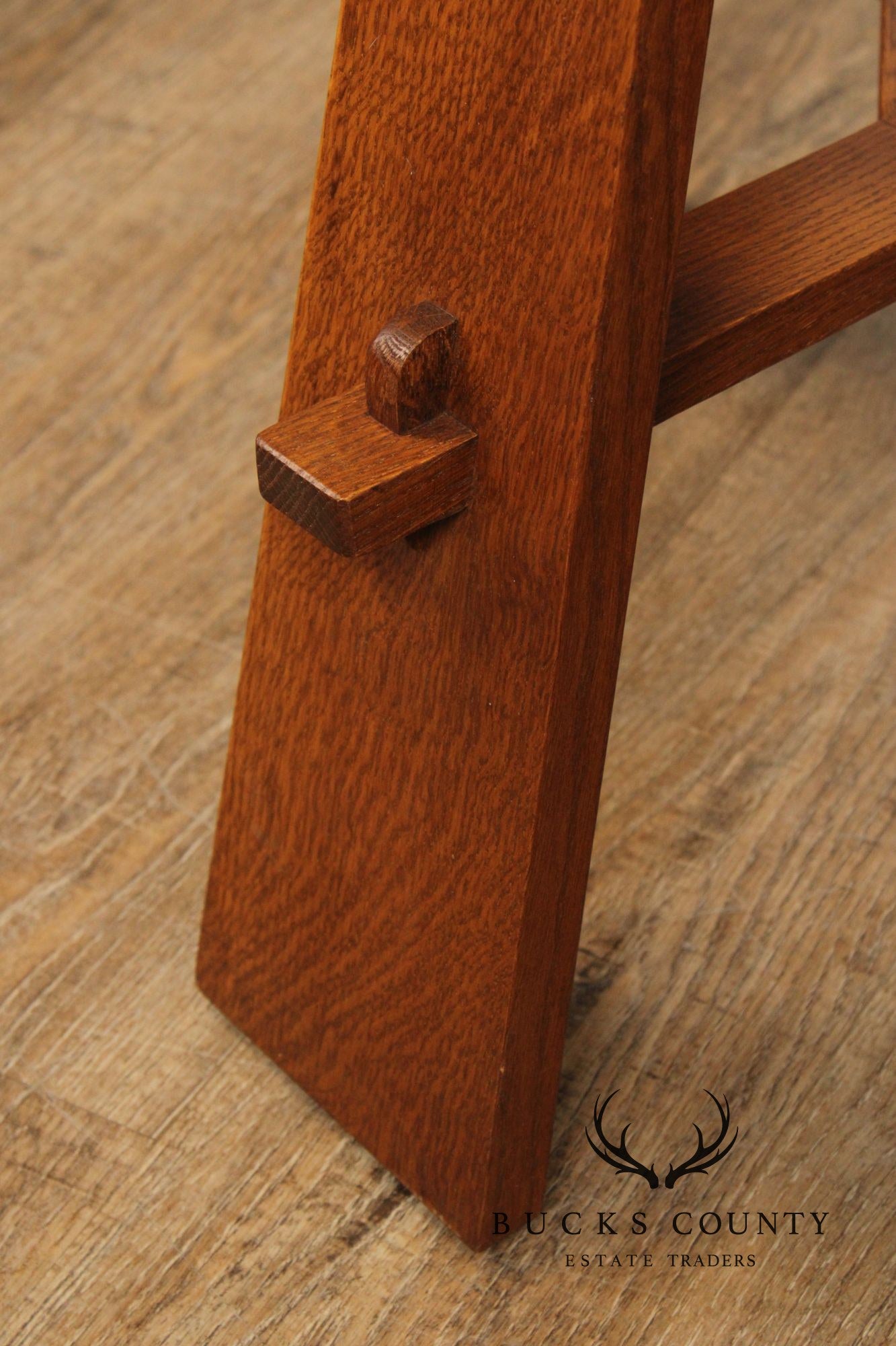 Stickley Mission Collection Oak Gus Tea Table