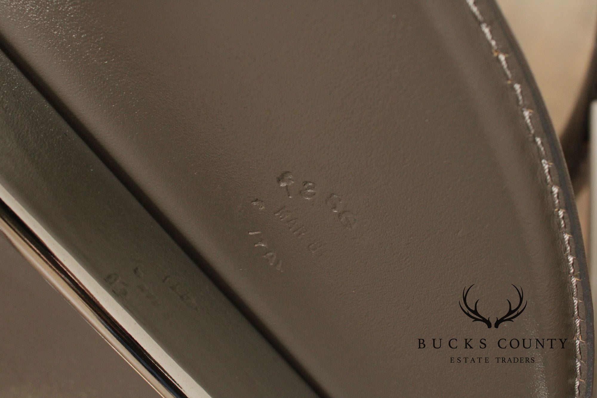 Fasem Italian Modern Pair of 'P40' Armchairs