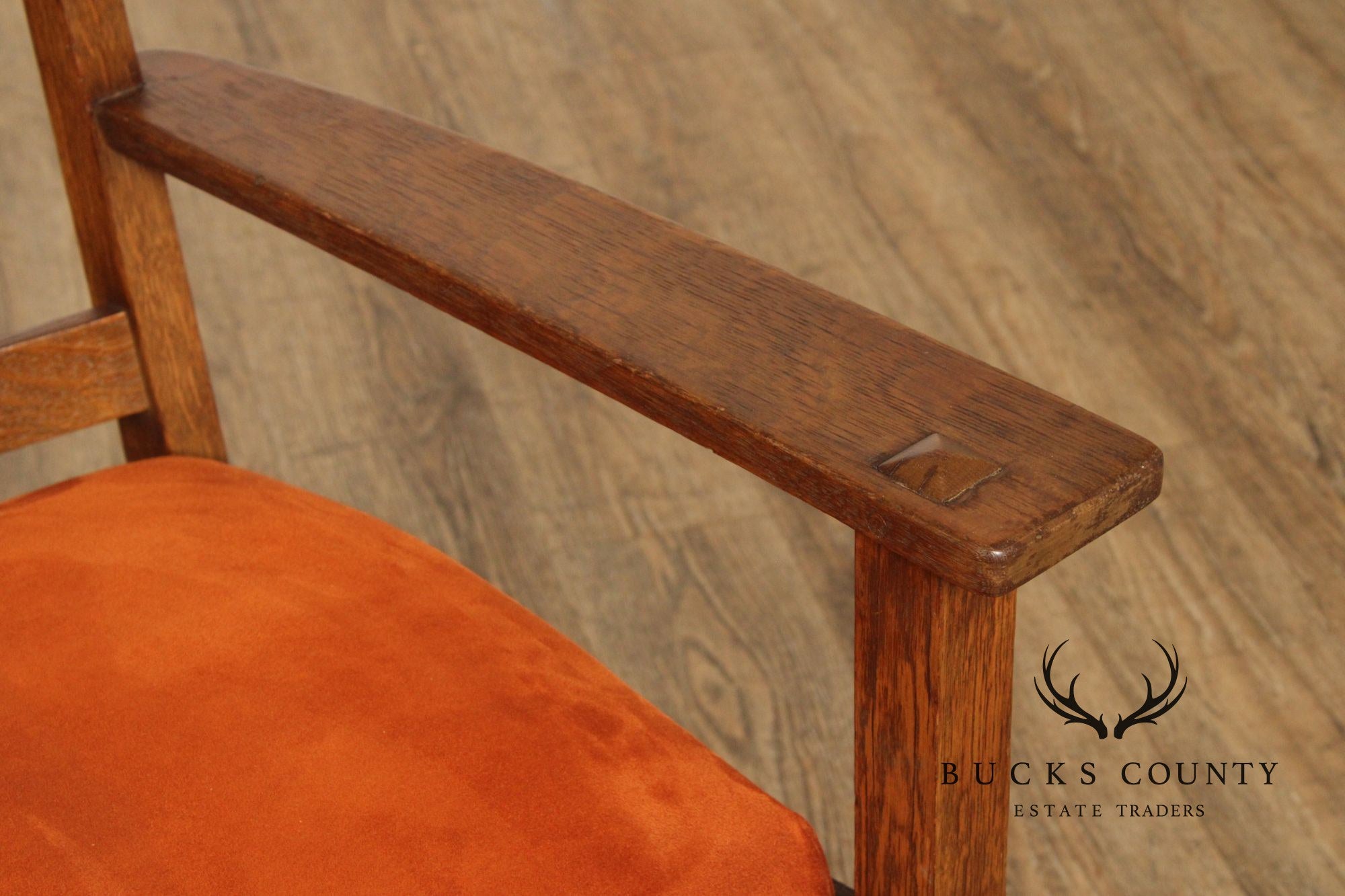 Limbert Antique Mission Oak Armchair