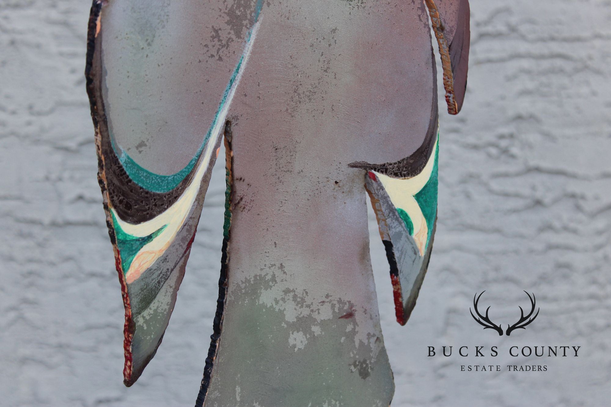 Raymond Rocklin Painted Metal Abstract Sculpture