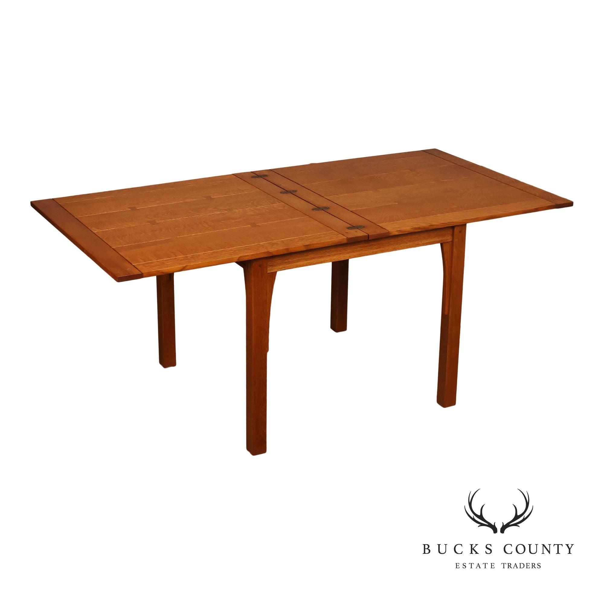 Stickley Mission Collection Oak Flip Top Dining Table