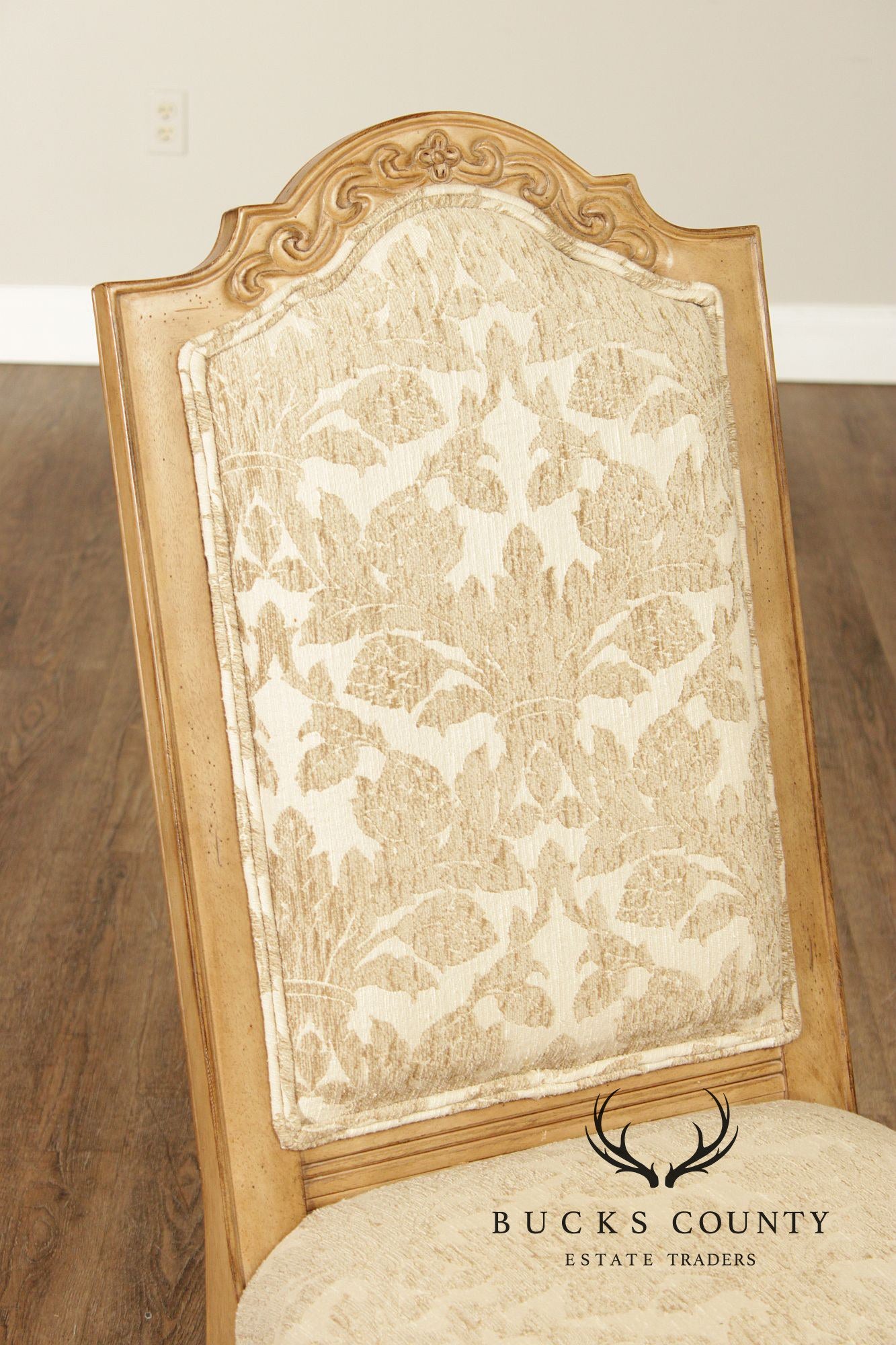 Bernhardt European Provincial Style Set Of 10 Upholstered Dining Chairs