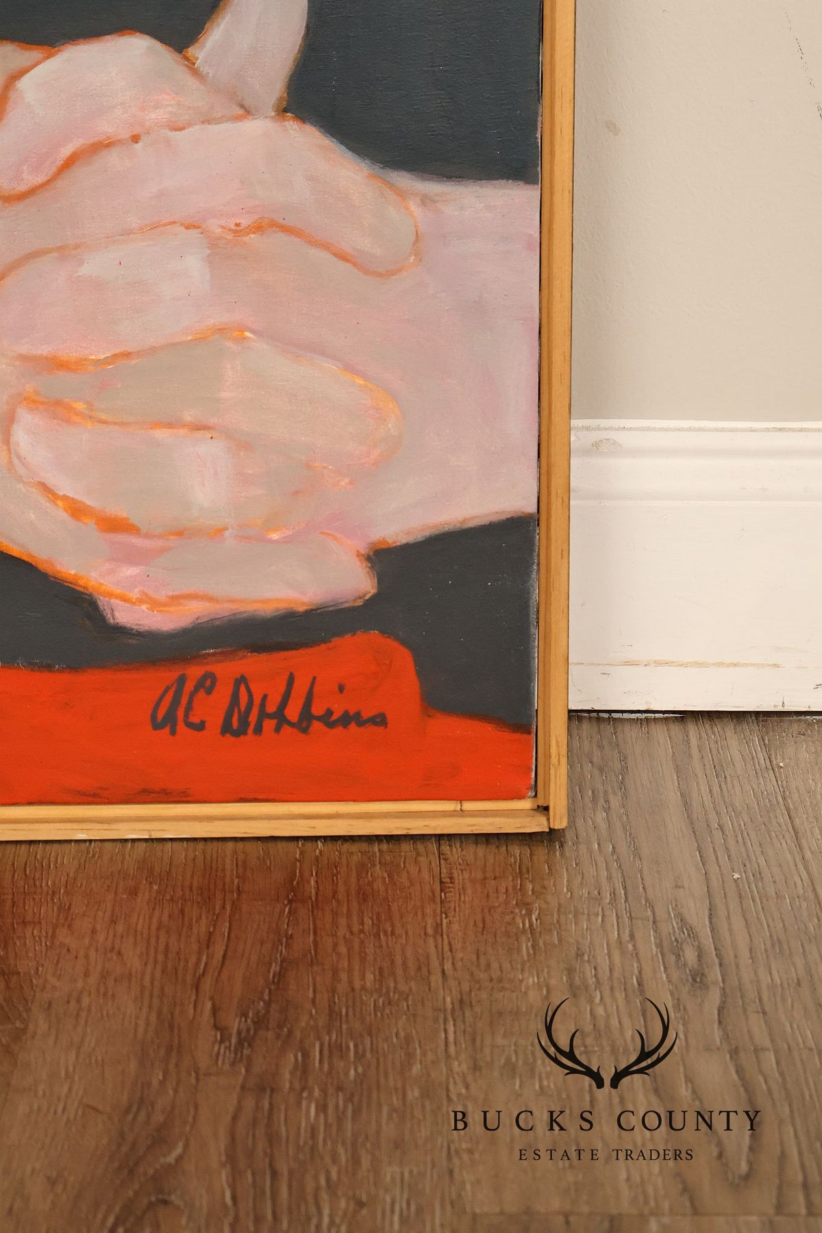 Anne Cooper Dobbins Oil Painting, Midwestern Couple