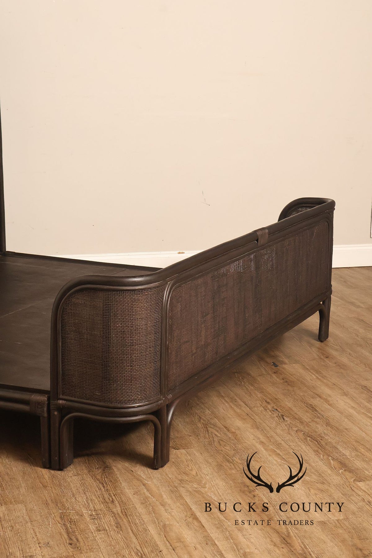 Arhaus Maya King Size Faux Bamboo And Cane Bed