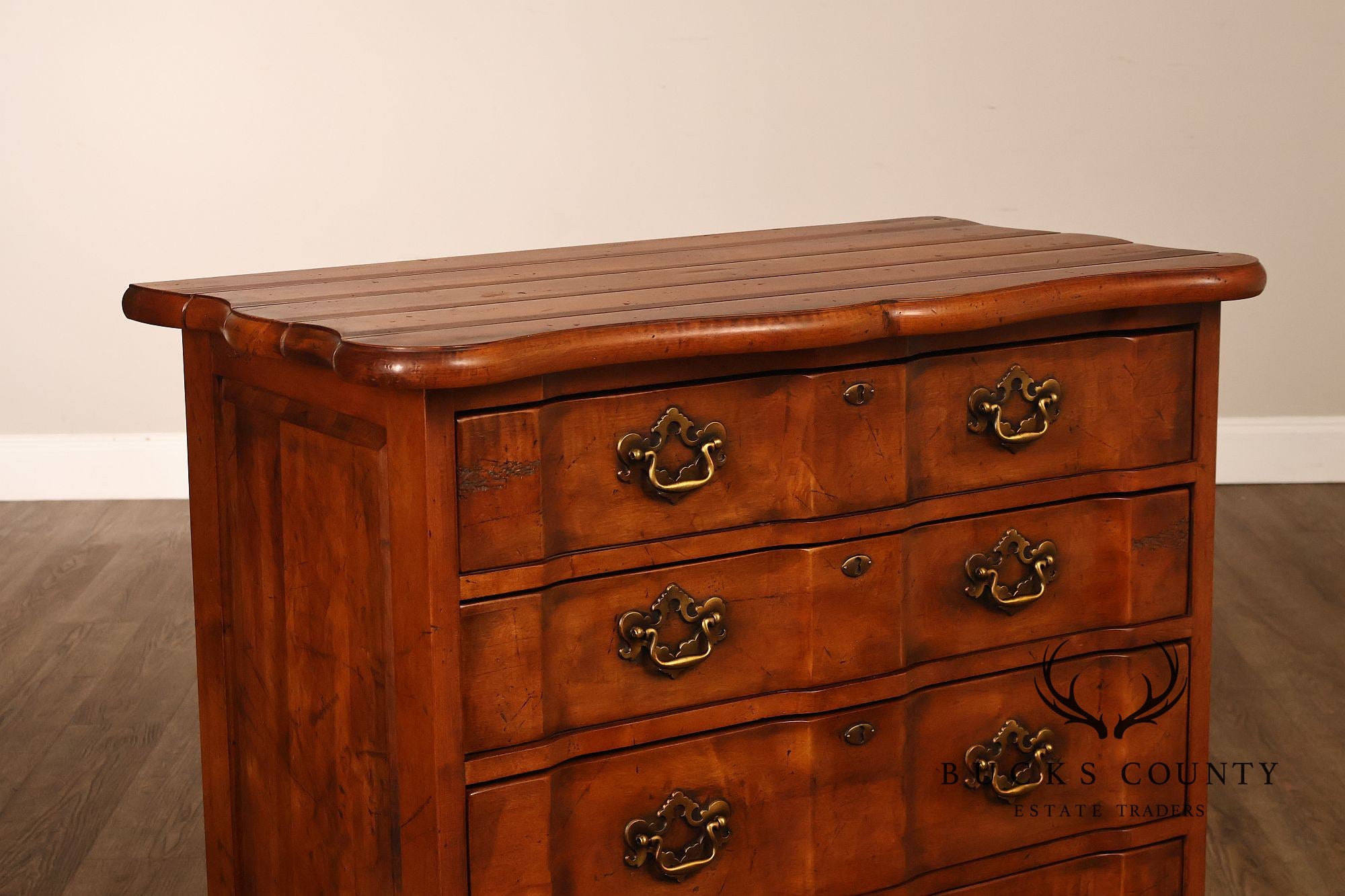 Century Furniture Georgian Style Pair of Blockfront Chests