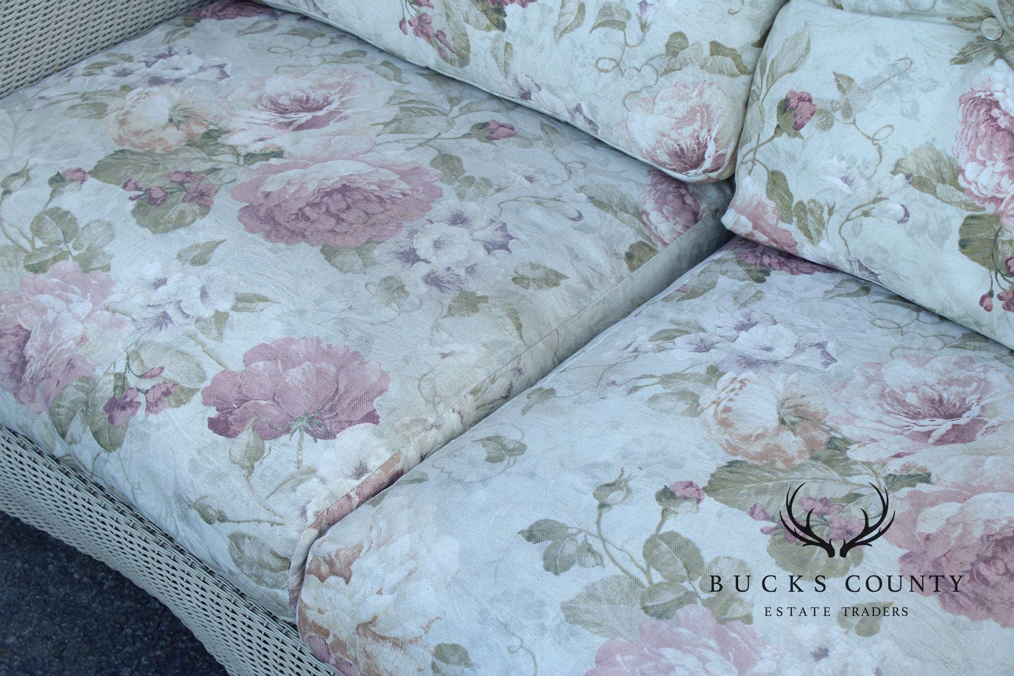 Lloyd Loom Outdoor Wicker Loveseat