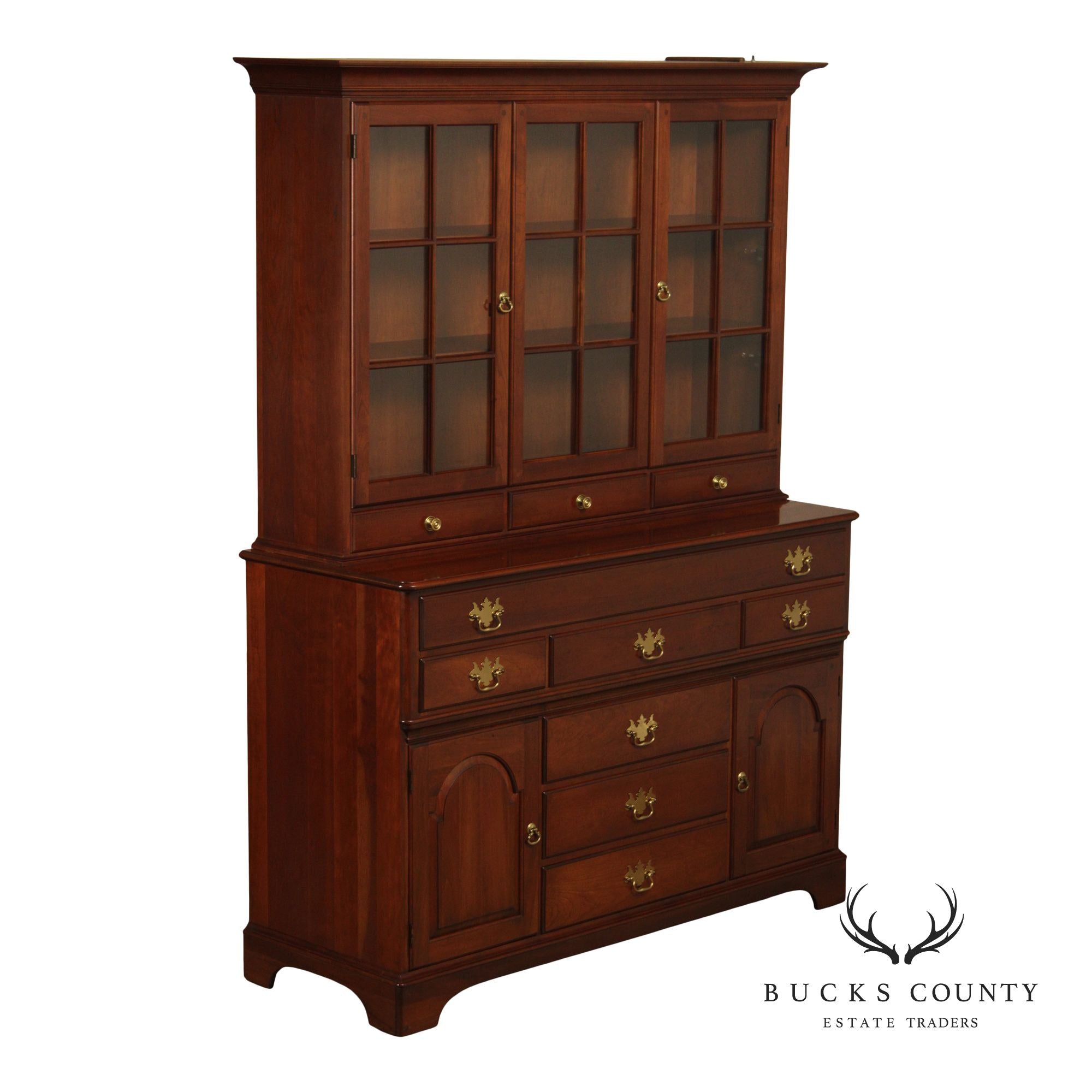 Pennsylvania House Cherry Chippendale Style China Cabinet