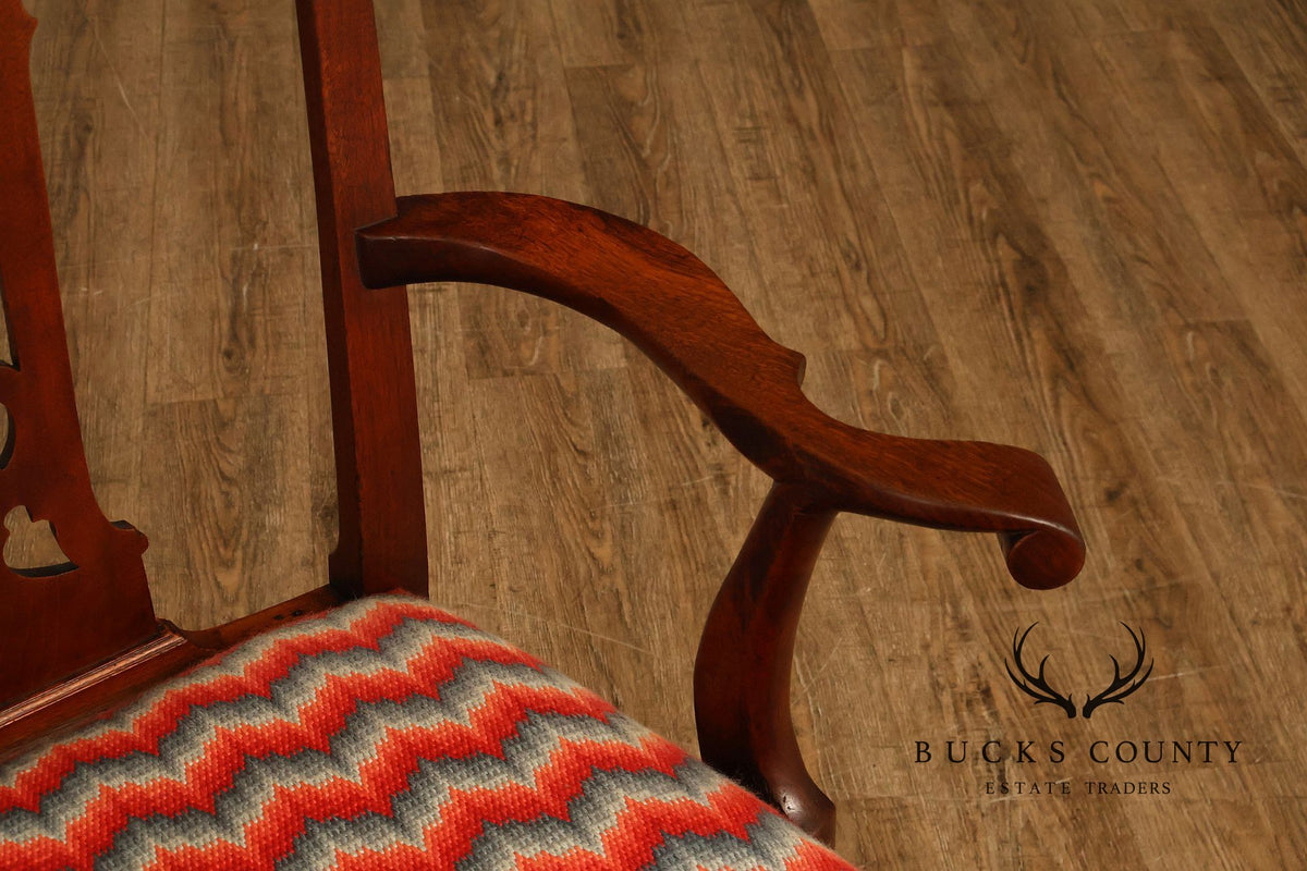 18th Century Pennsylvania Chippendale Walnut Necessary Chair