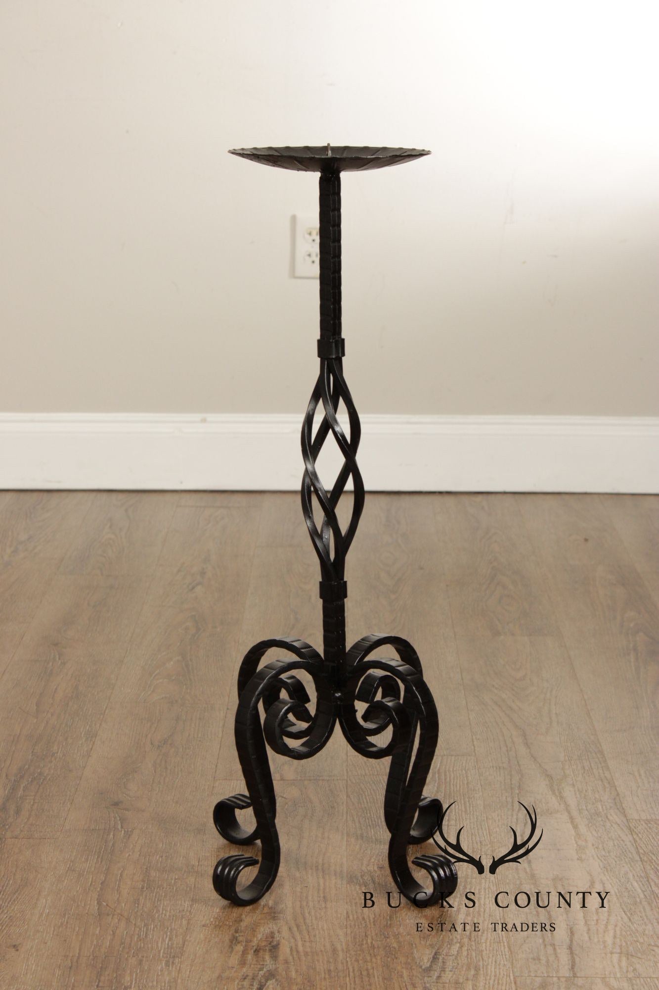 Vintage Wrought Iron Candlestand