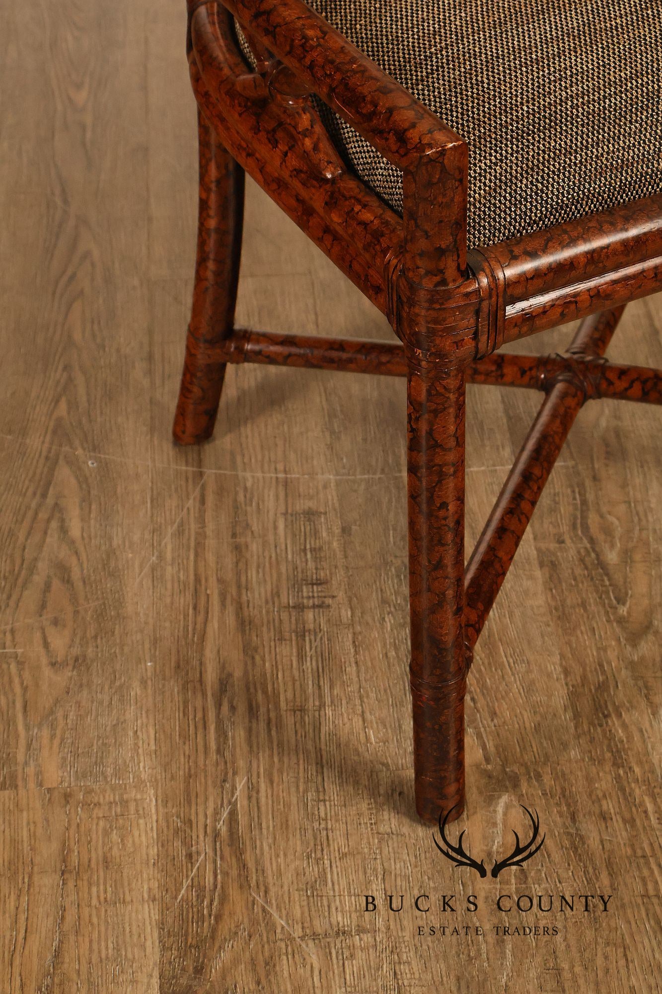 Ficks Reed Set of Four Woven Rattan Dining Chairs
