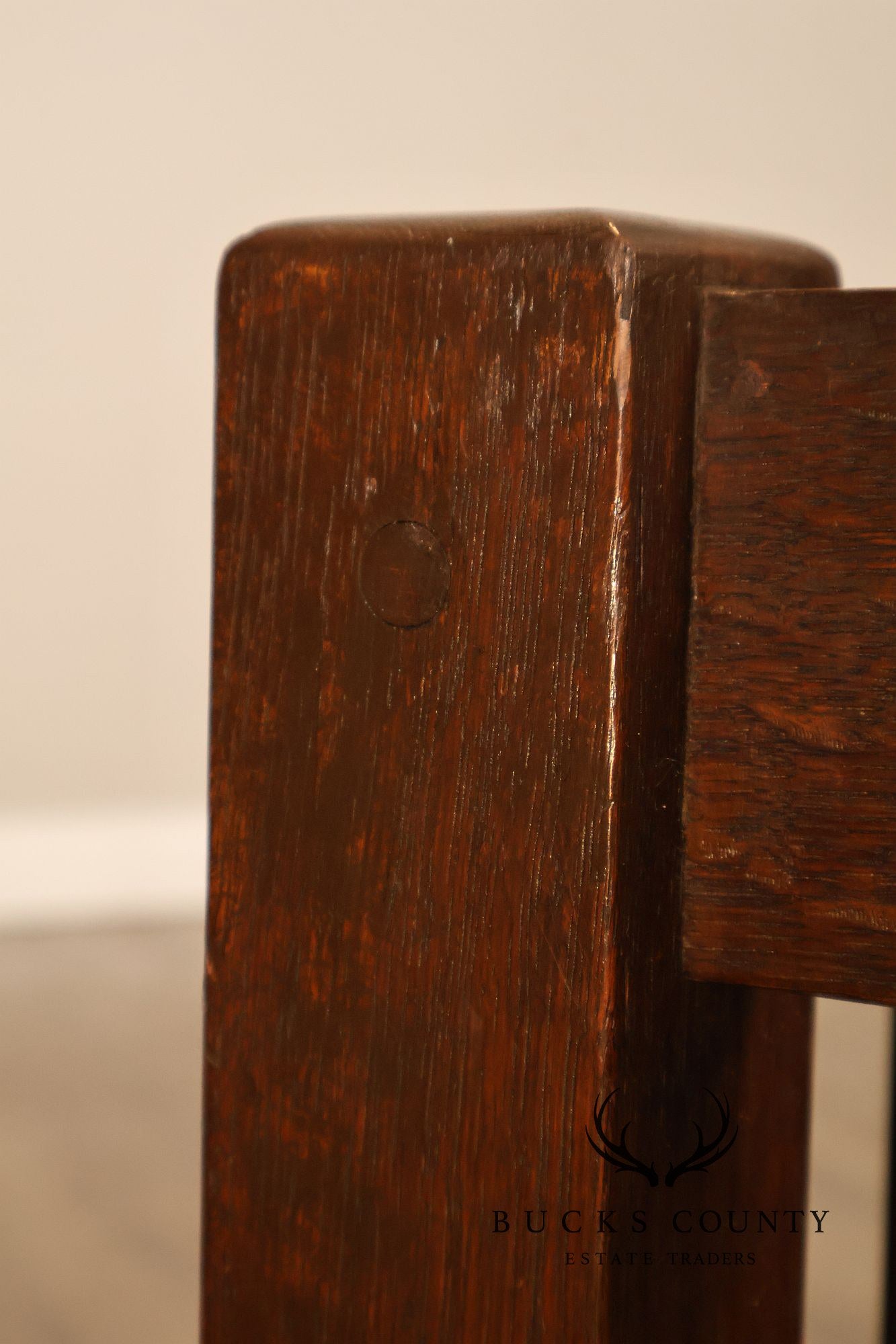 Gustav Stickley Antique Mission Oak Hall Settle Model 205