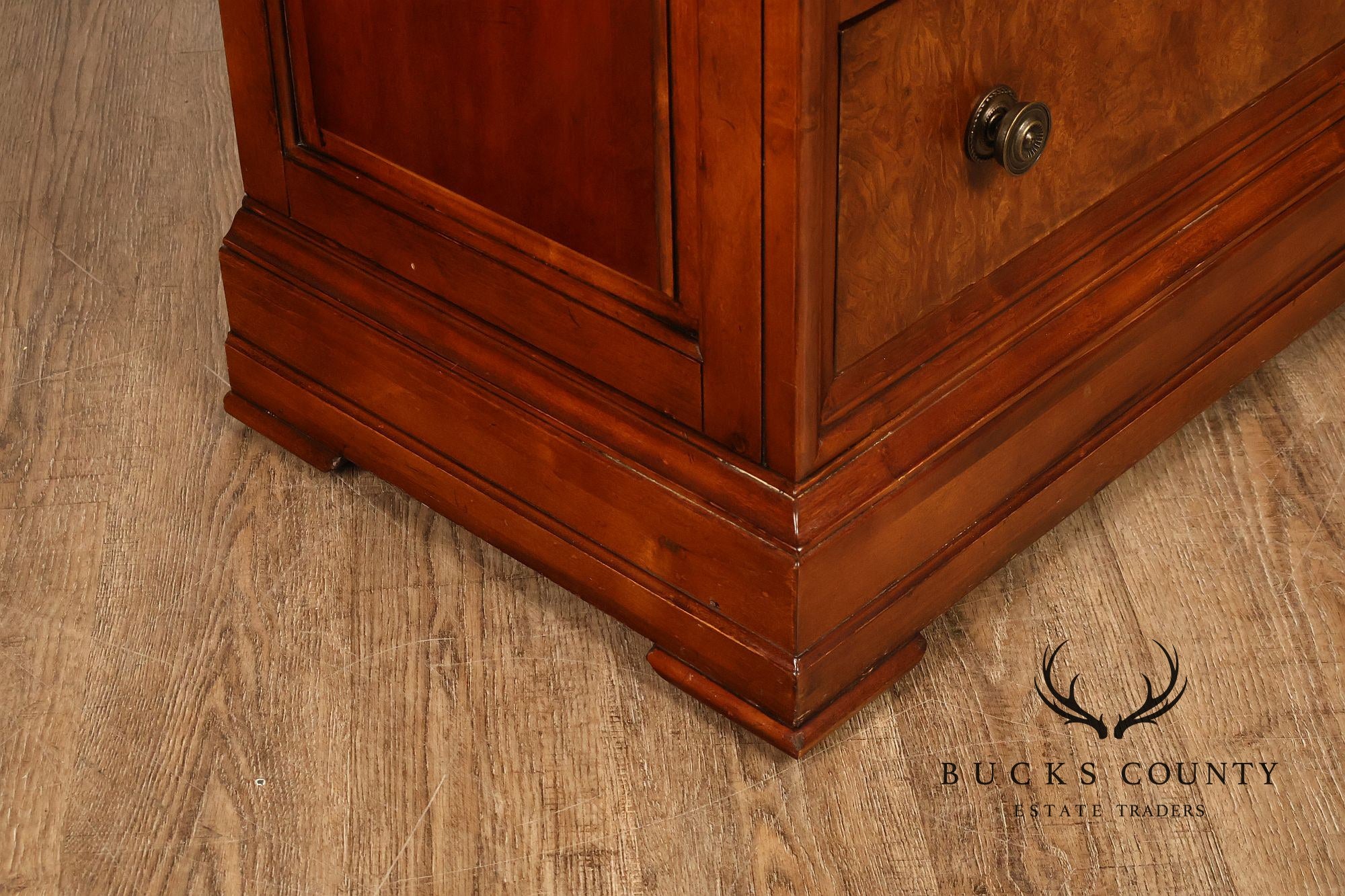 Ethan Allen 'Townhouse' Burlwood Double Dresser