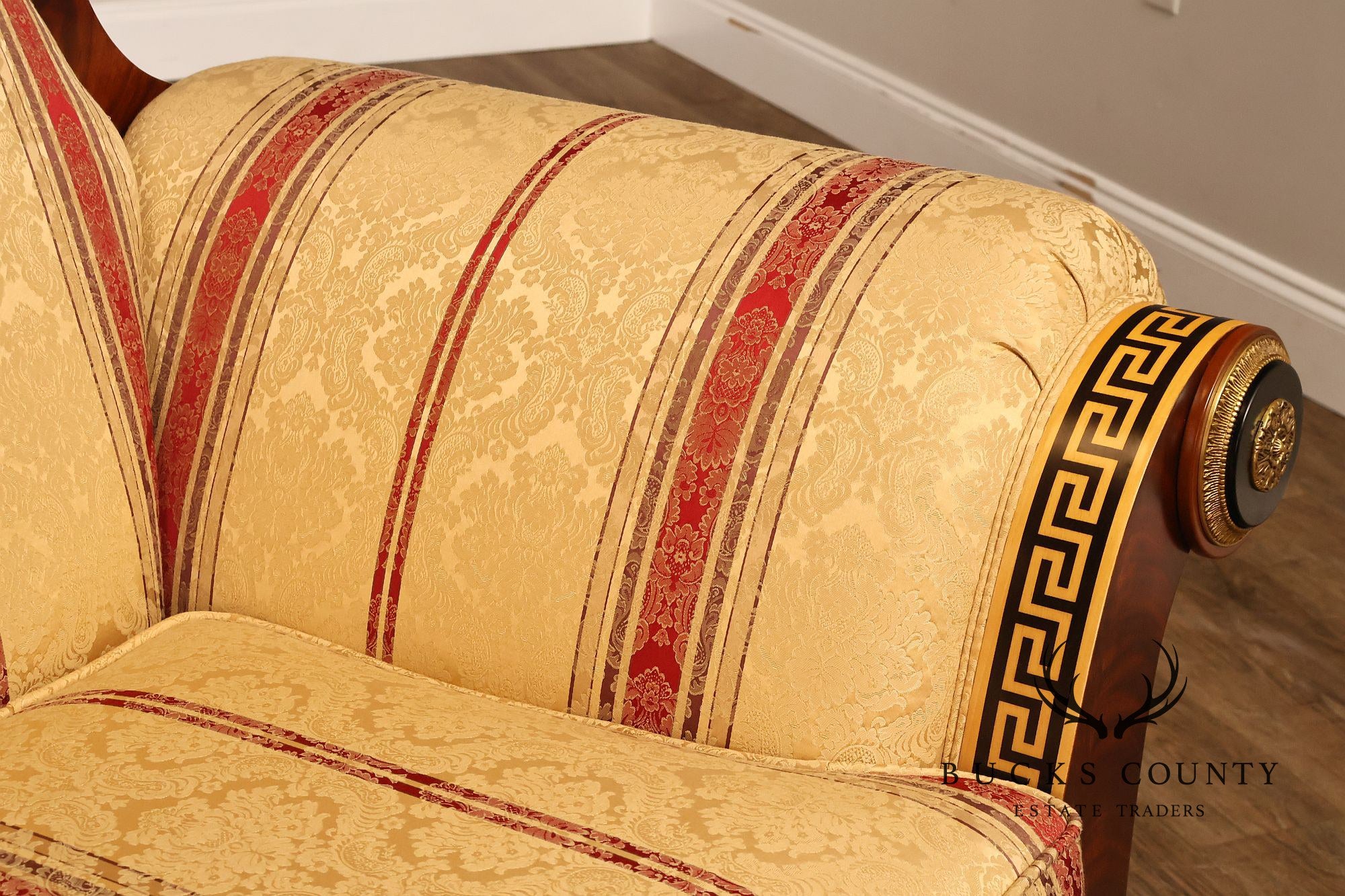 Versace Infinity Gigasso Empire Style Upholstered Loveseat