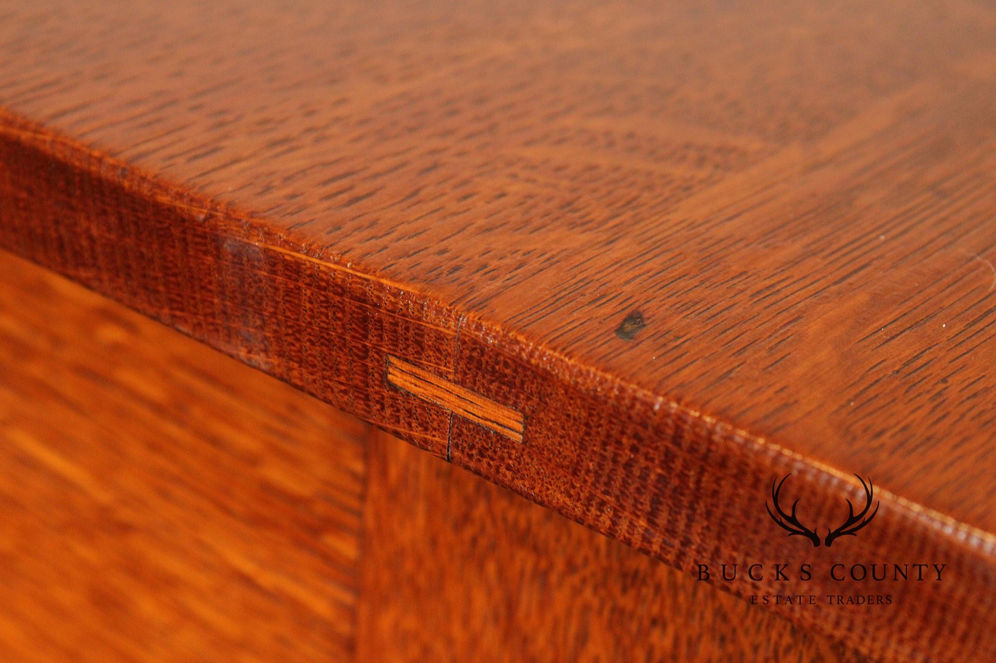 Antique L. & J.G. Stickley Mission Oak Tall Chest of Drawers