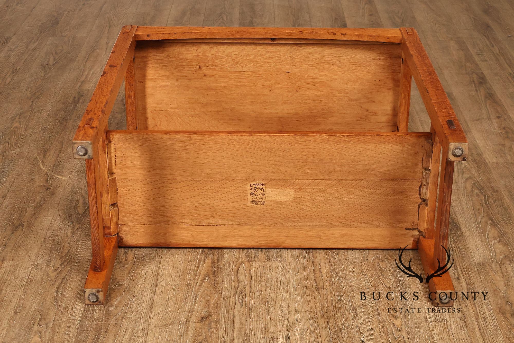 Antique Limbert Arts And Crafts Quarter Sawn Oak Server or Console Table