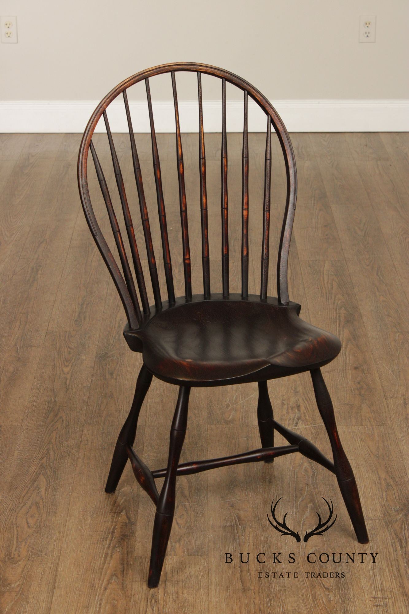 D.R. Dimes Distress Painted Windsor Side Chair