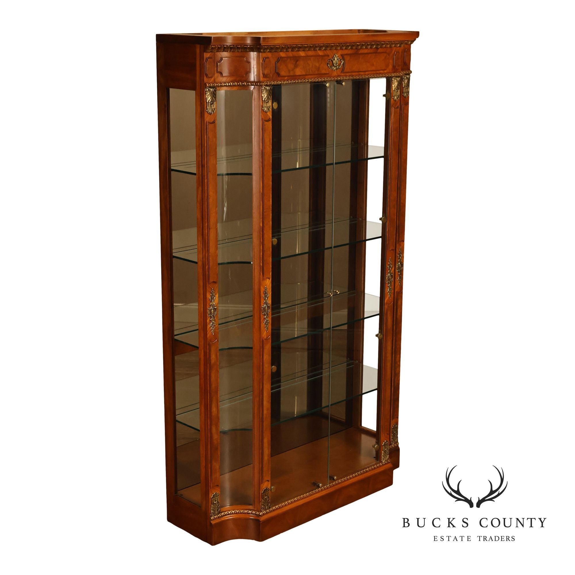 Henredon Grand Provenance Collection Lighted Glass Display Curio Cabinet