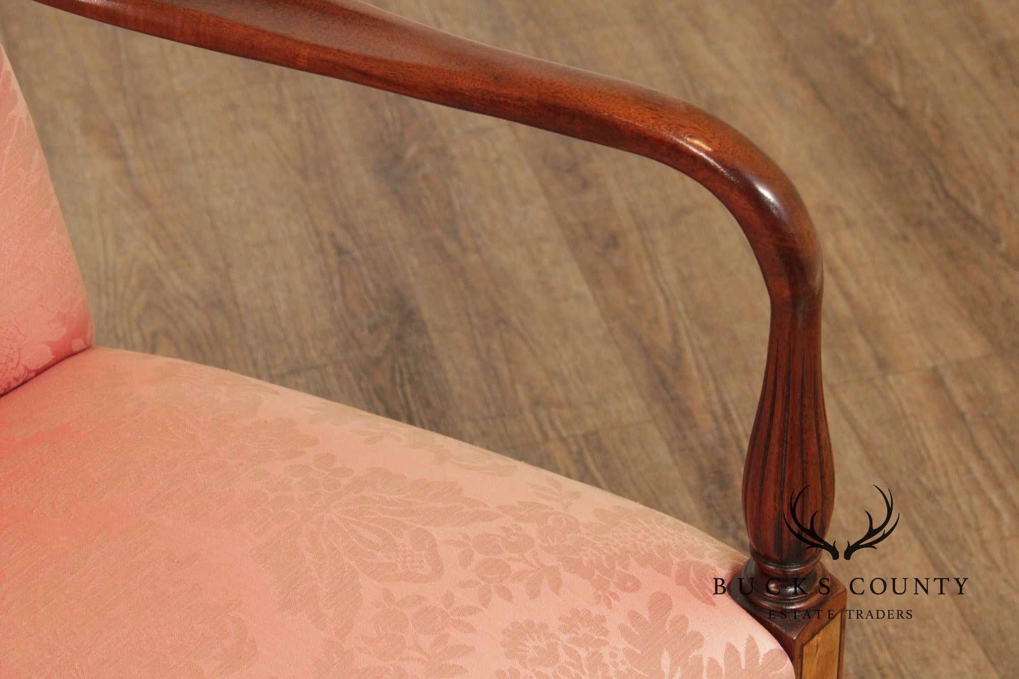 Hickory Chair Federal Style Inlaid Mahogany Armchair