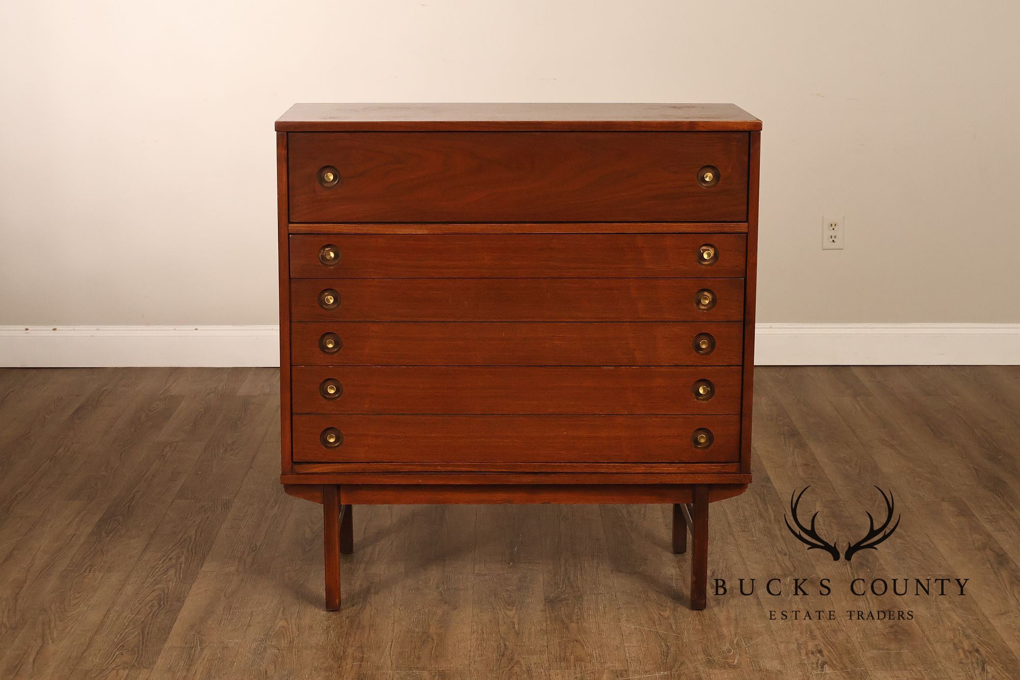 Mid Century Modern Walnut Chest of Drawers
