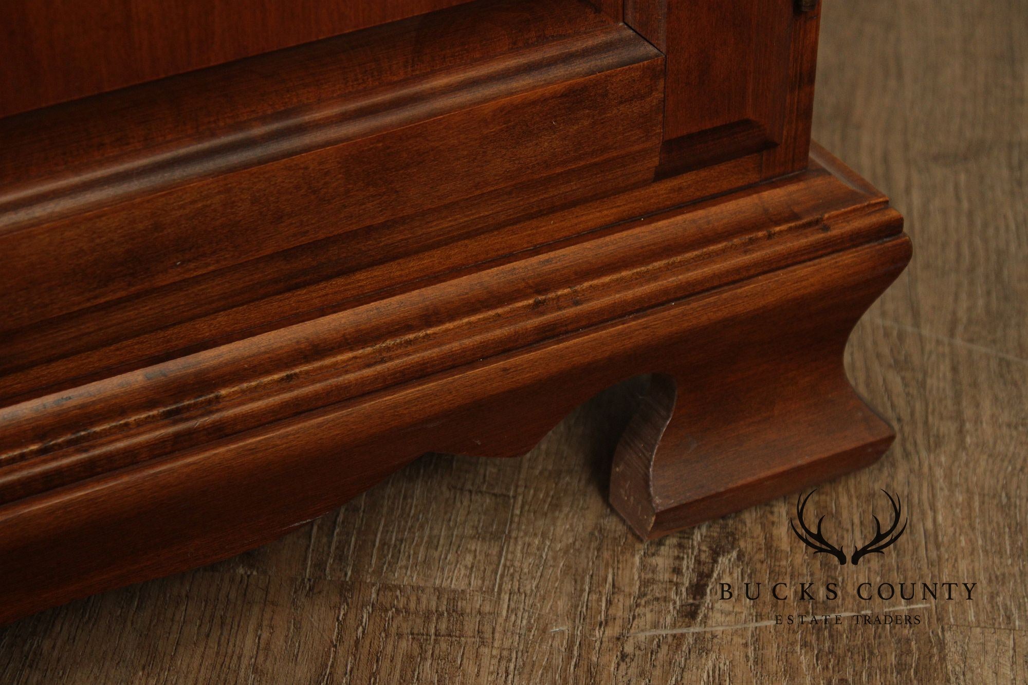 Solid Maple Colonial Revival Style Vintage Sideboard Buffet