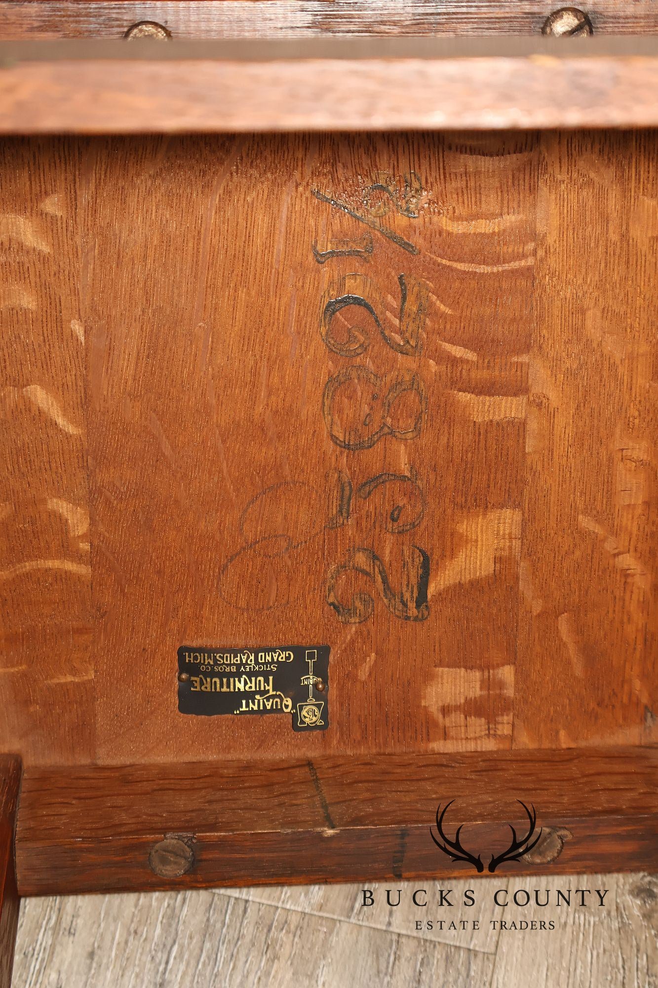 Stickley Brothers Arts And Crafts Oak Tabouret Stand Model #2582