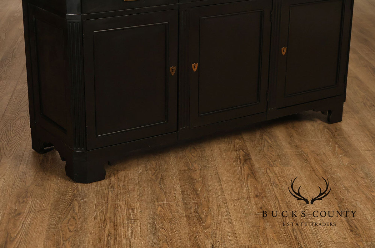 Baker Furniture Marble Top Sideboard Cabinet