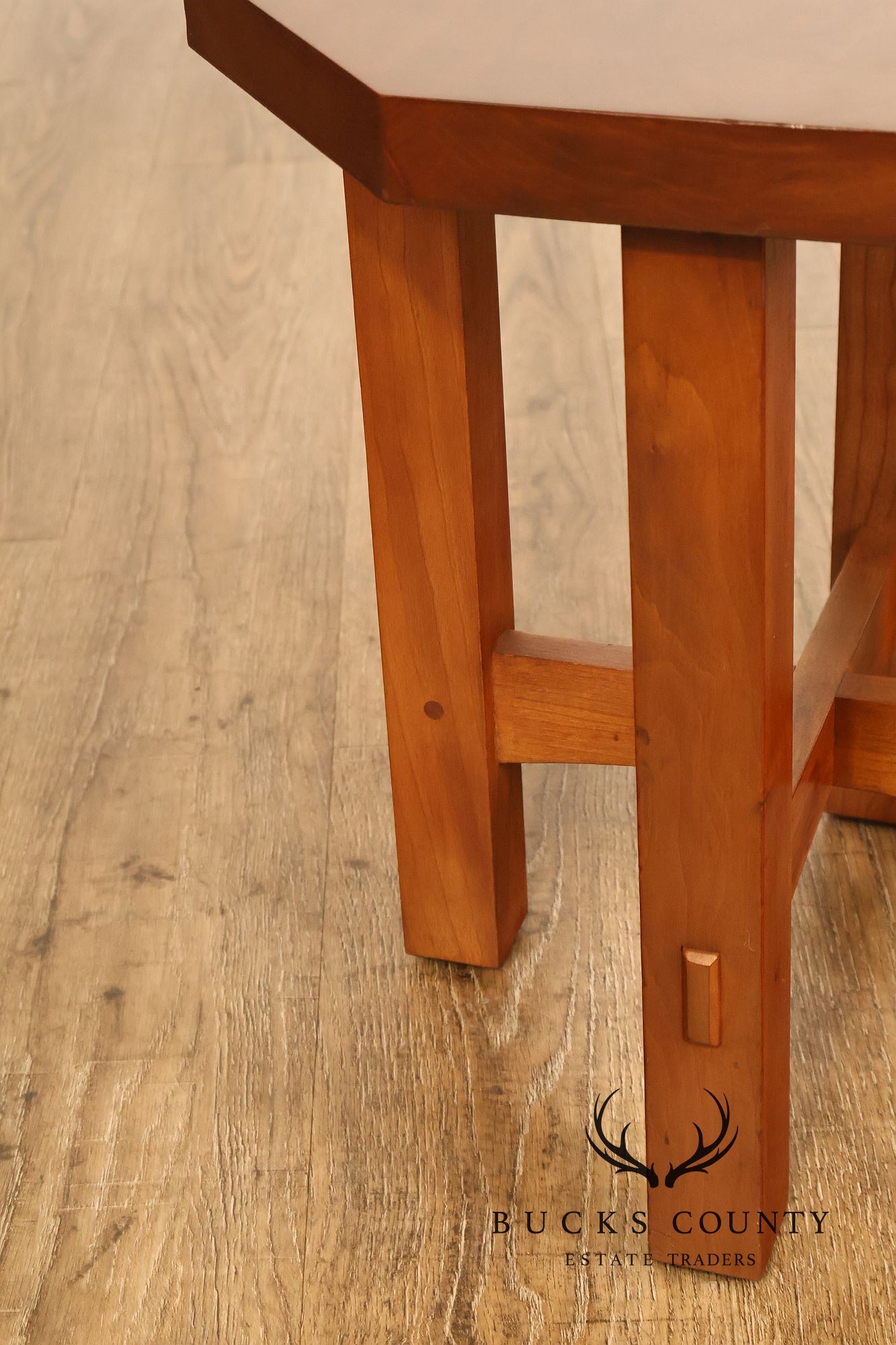 Stickley Mission Collection Cherry Octagonal Tabouret