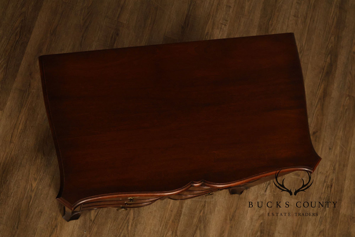 Traditional Mahogany Pair Of Bow Front Two Drawer And Two Door Cabinets