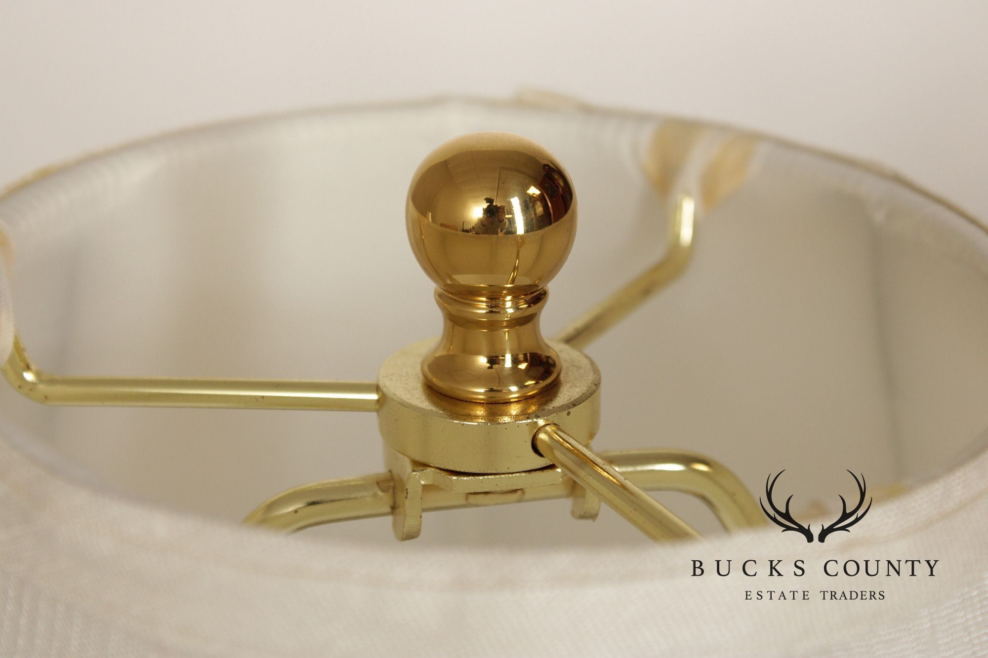 Vintage Pair of Brass Table Lamps