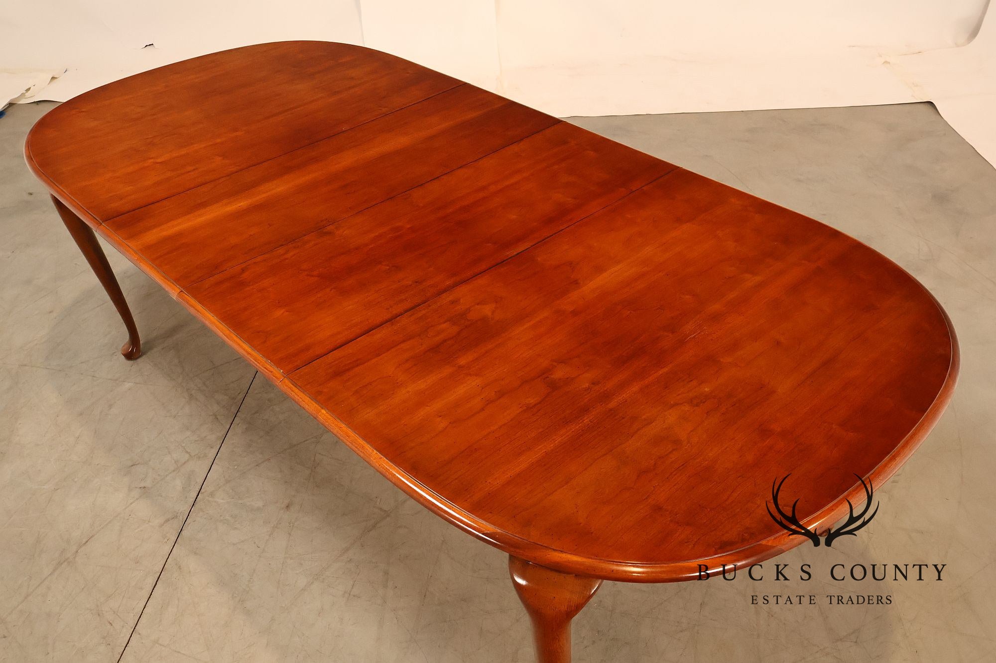 American Drew Traditional Cherry Dining Table With Two Leaves