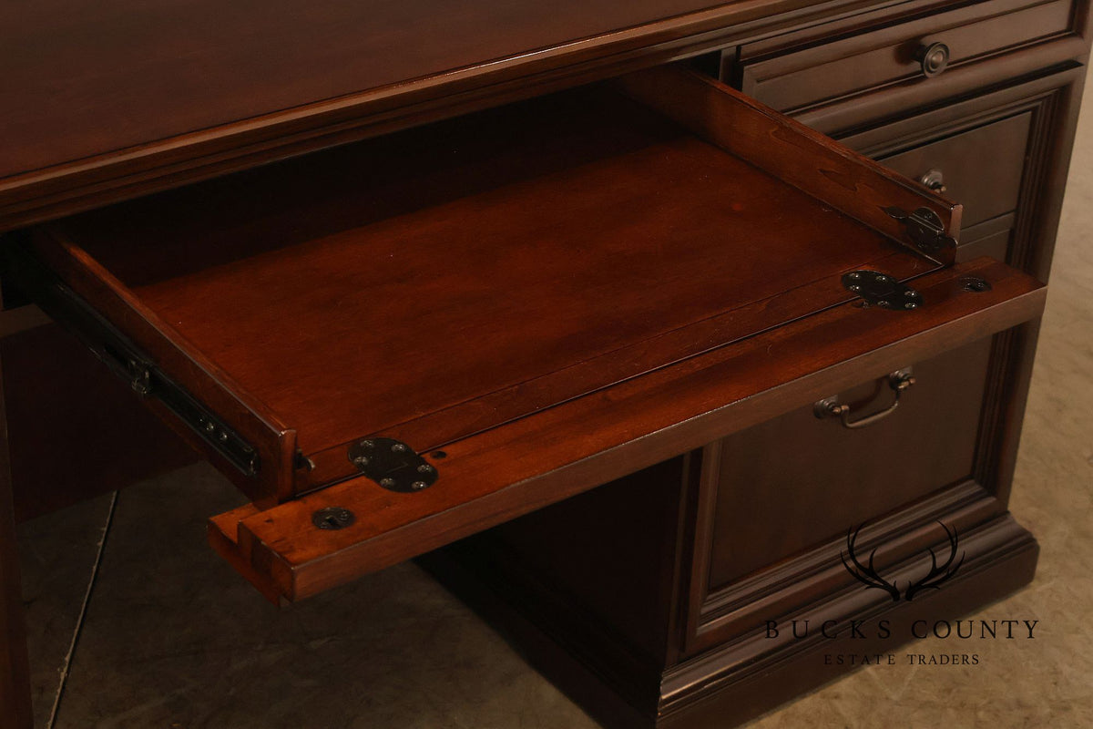 Bassett Traditional Executive Double Pedestal Desk