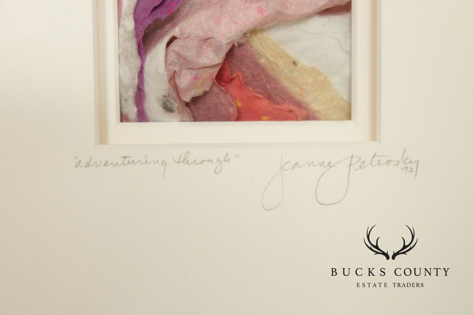 Jeanne Petrosky Pair of Framed Mixed Media, 'Within the Cloud' and 'Adventuring Through'