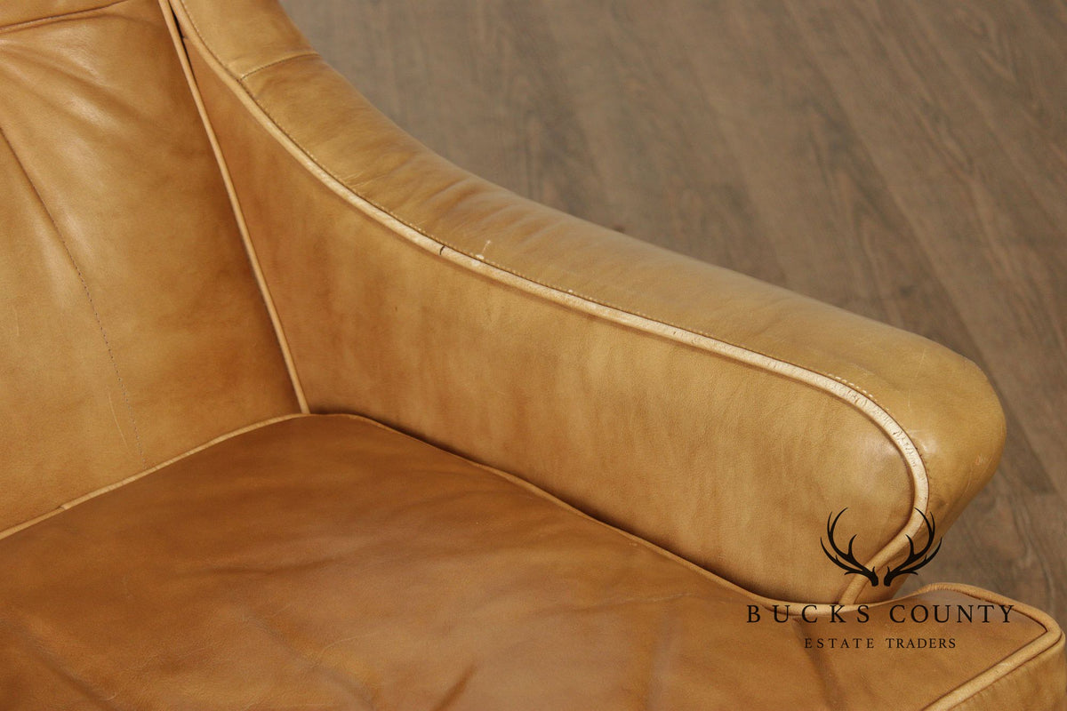 Thomasville Vintage Tufted Leather Armchair