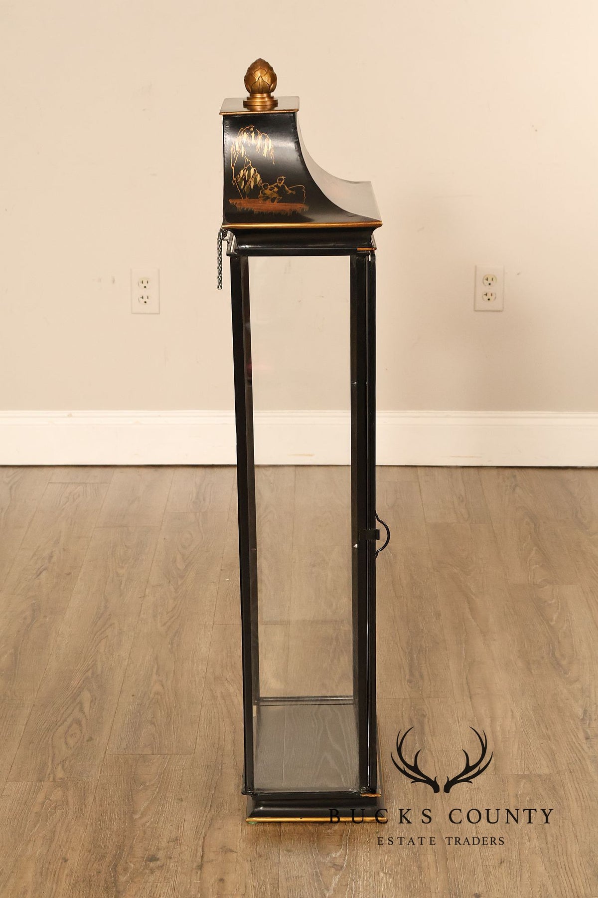 Chinoiserie Decorated Tole Display Case