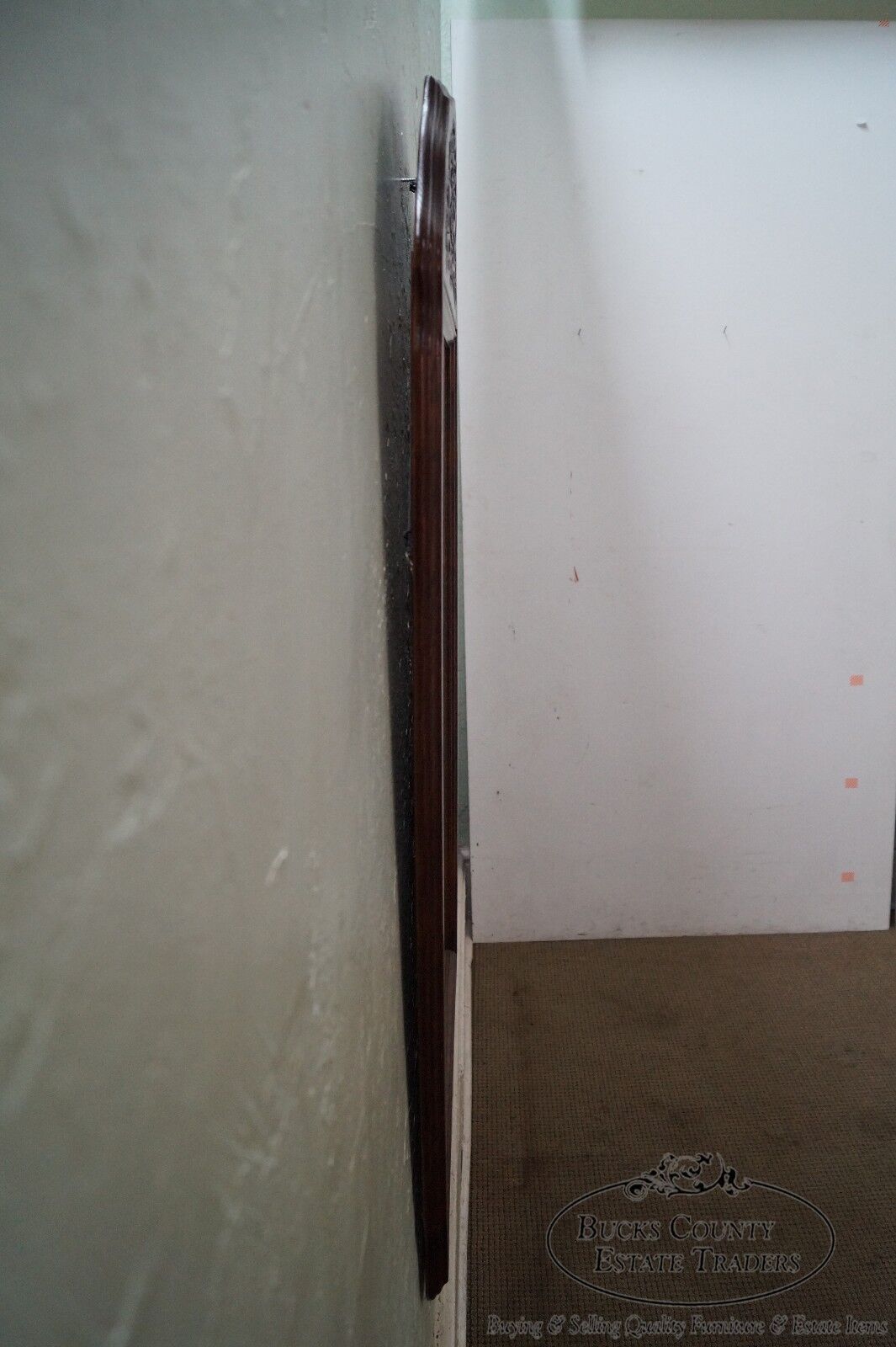 Solid Oak Frame French Country Style Hanging Wall Mirror