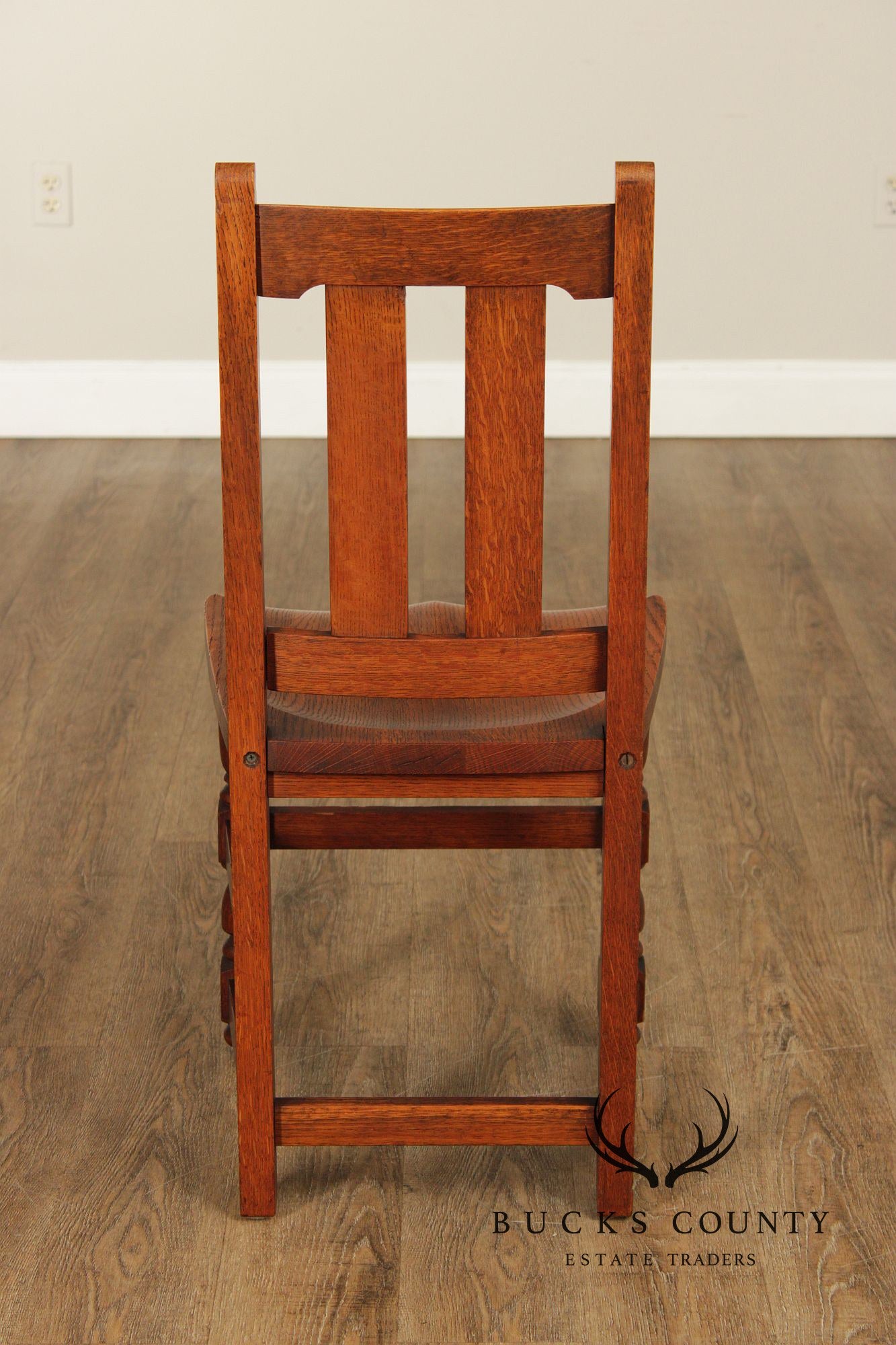 Charles Limbert Antique Mission Oak Desk Chair